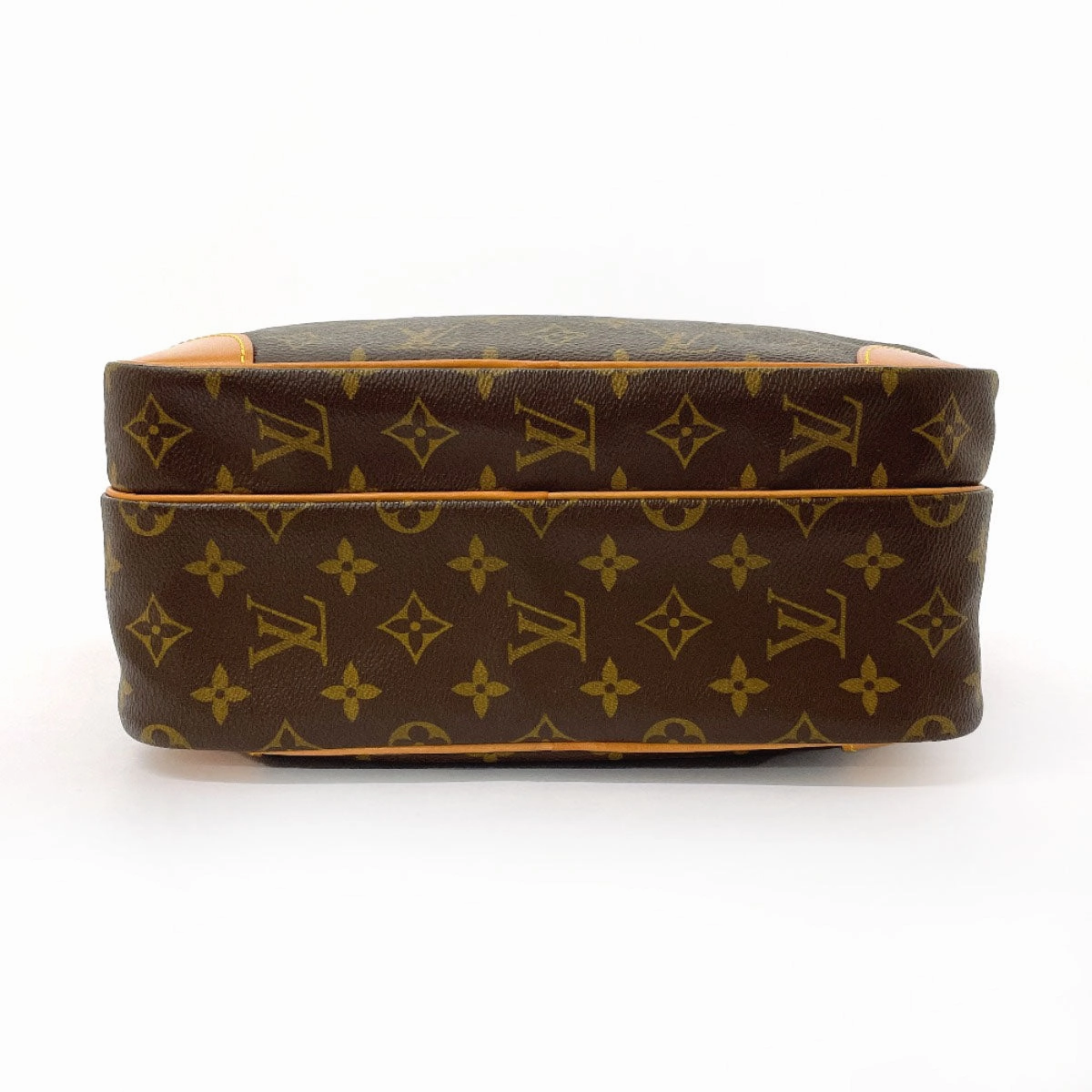 LOUIS VUITTON Shoulder Bag M45244 Monogram canvas, tanned leather Brown Nil PM