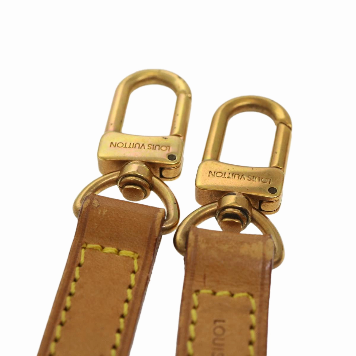 LOUIS VUITTON Shoulder Strap Leather 35.4"" Beige LV 39721