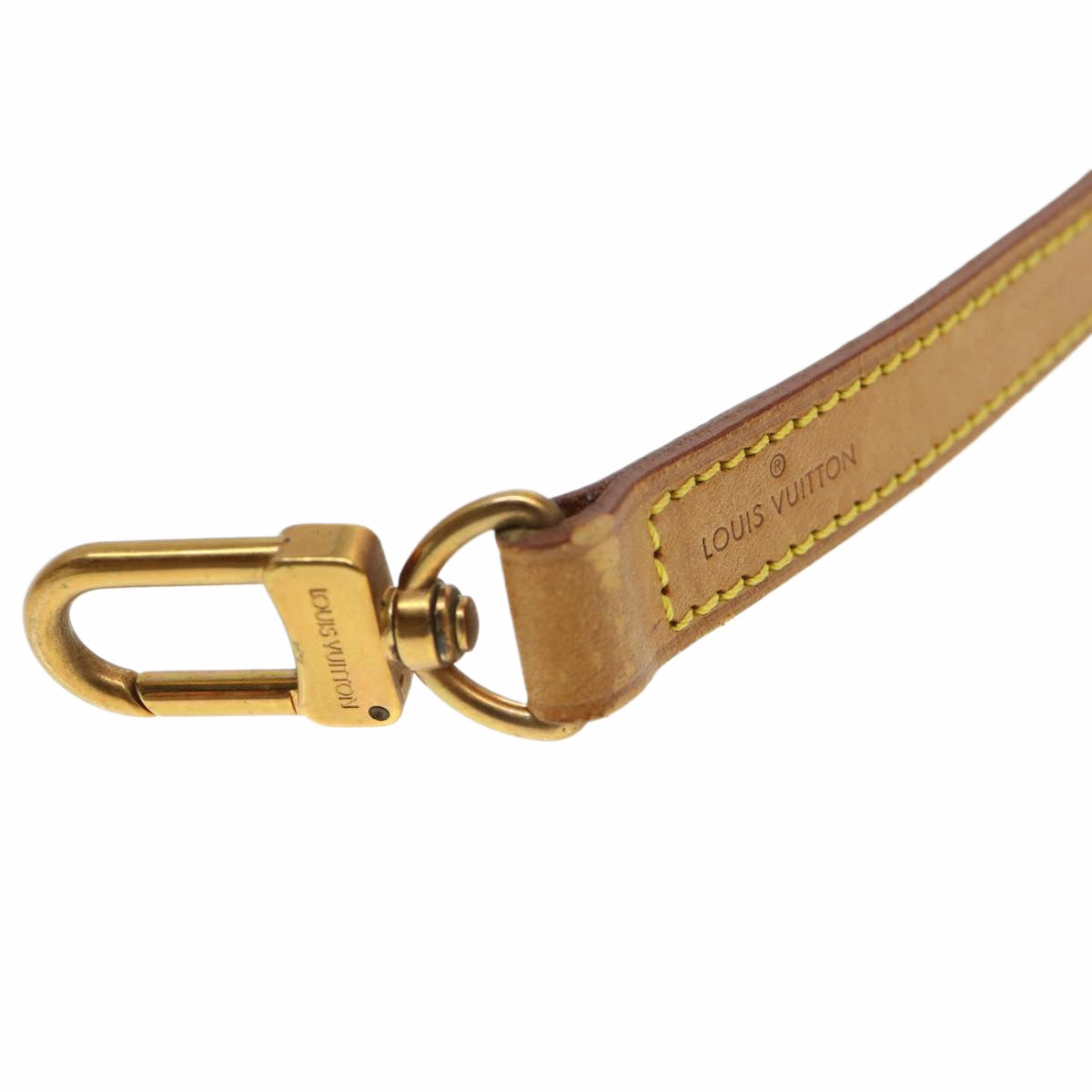 LOUIS VUITTON Shoulder Strap Leather 35.4"" Beige LV 39721