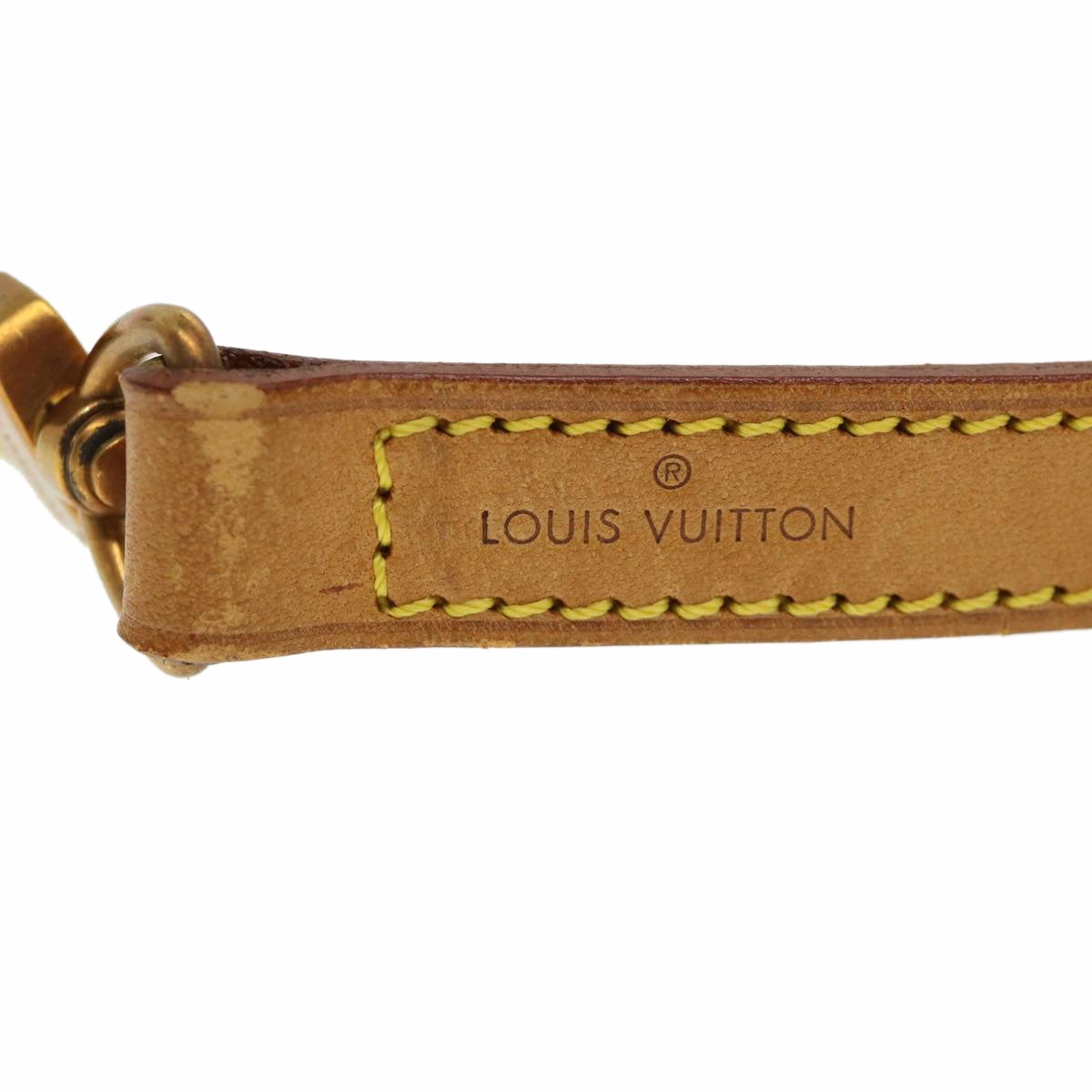 LOUIS VUITTON Shoulder Strap Leather 35.4"" Beige LV 39721
