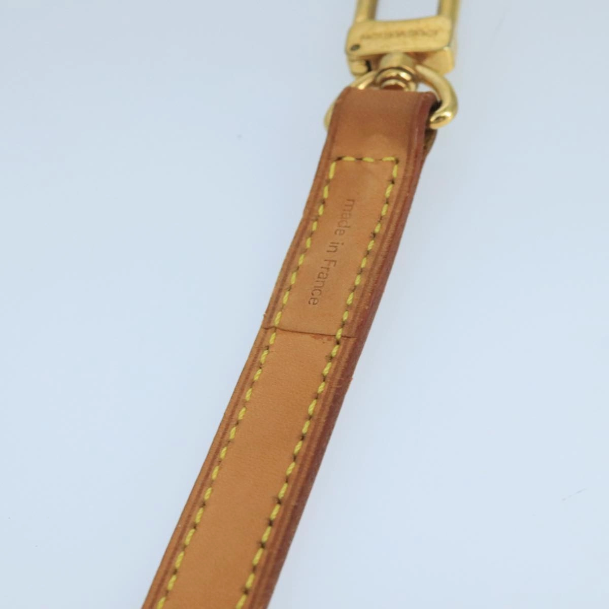 LOUIS VUITTON Shoulder Strap Leather 43.7"" Beige LV 101987