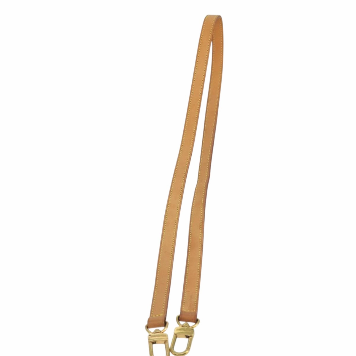 LOUIS VUITTON Shoulder Strap Leather 43.7"" Beige LV 101987