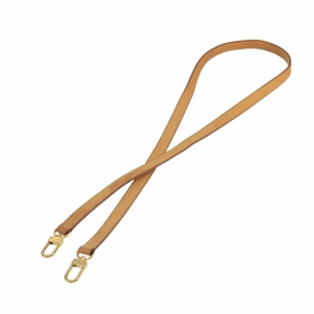 LOUIS VUITTON Shoulder Strap Leather 43.7"" Beige LV 101987