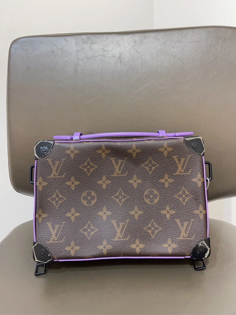 Louis Vuitton Soft Trunk Monogram Canvas Purple Crossbody