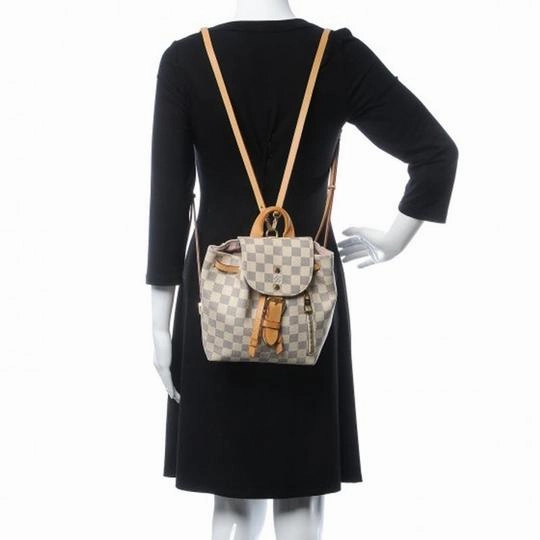 Louis Vuitton Sperone Bb 2018 White Damier Azur Canvas Backpack