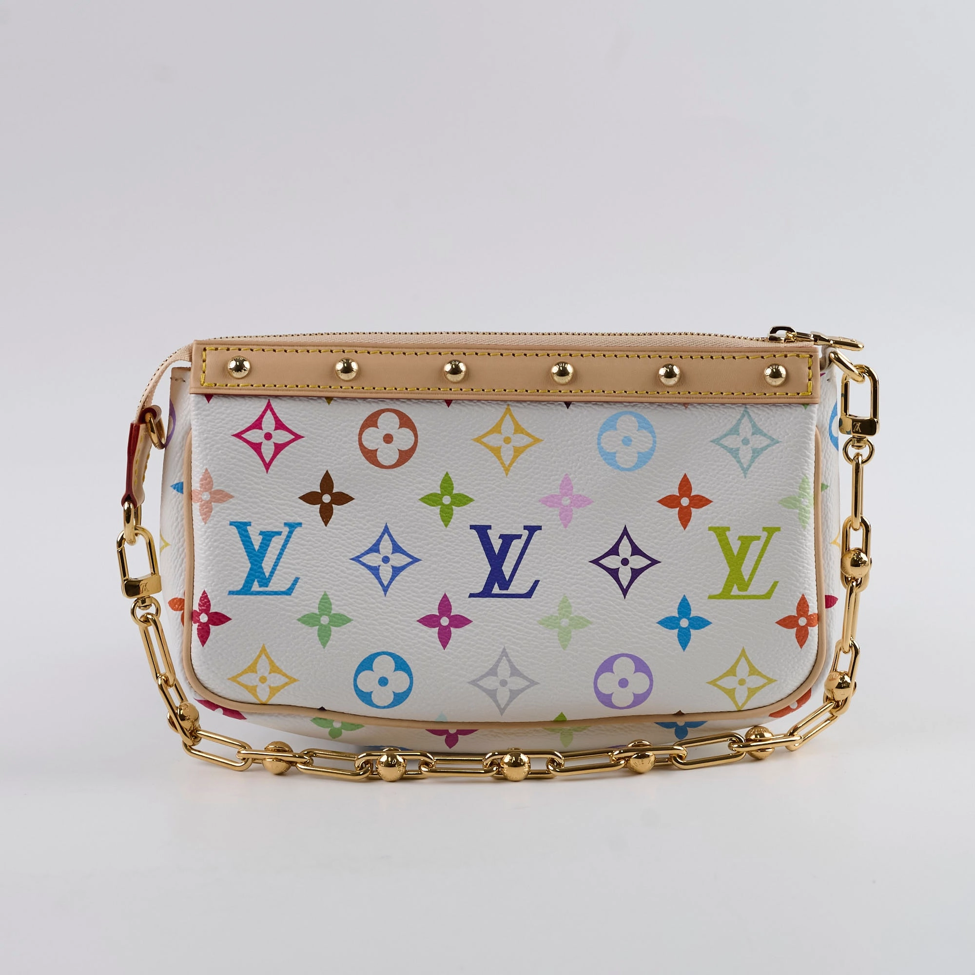 Louis Vuitton Takashi Murakami Pochette Accessories Multicolor white 2025 Apr