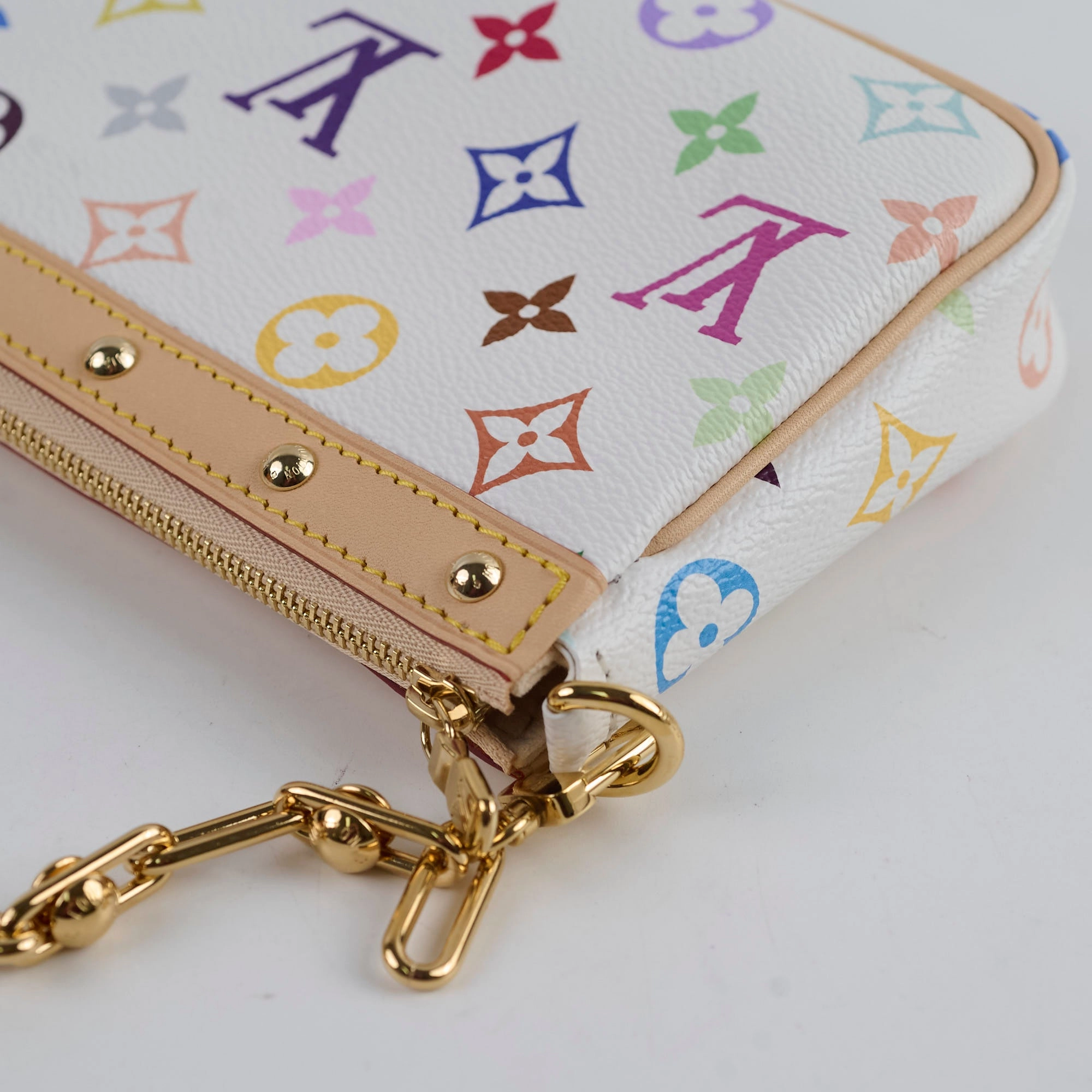 Louis Vuitton Takashi Murakami Pochette Accessories Multicolor white 2025 Apr