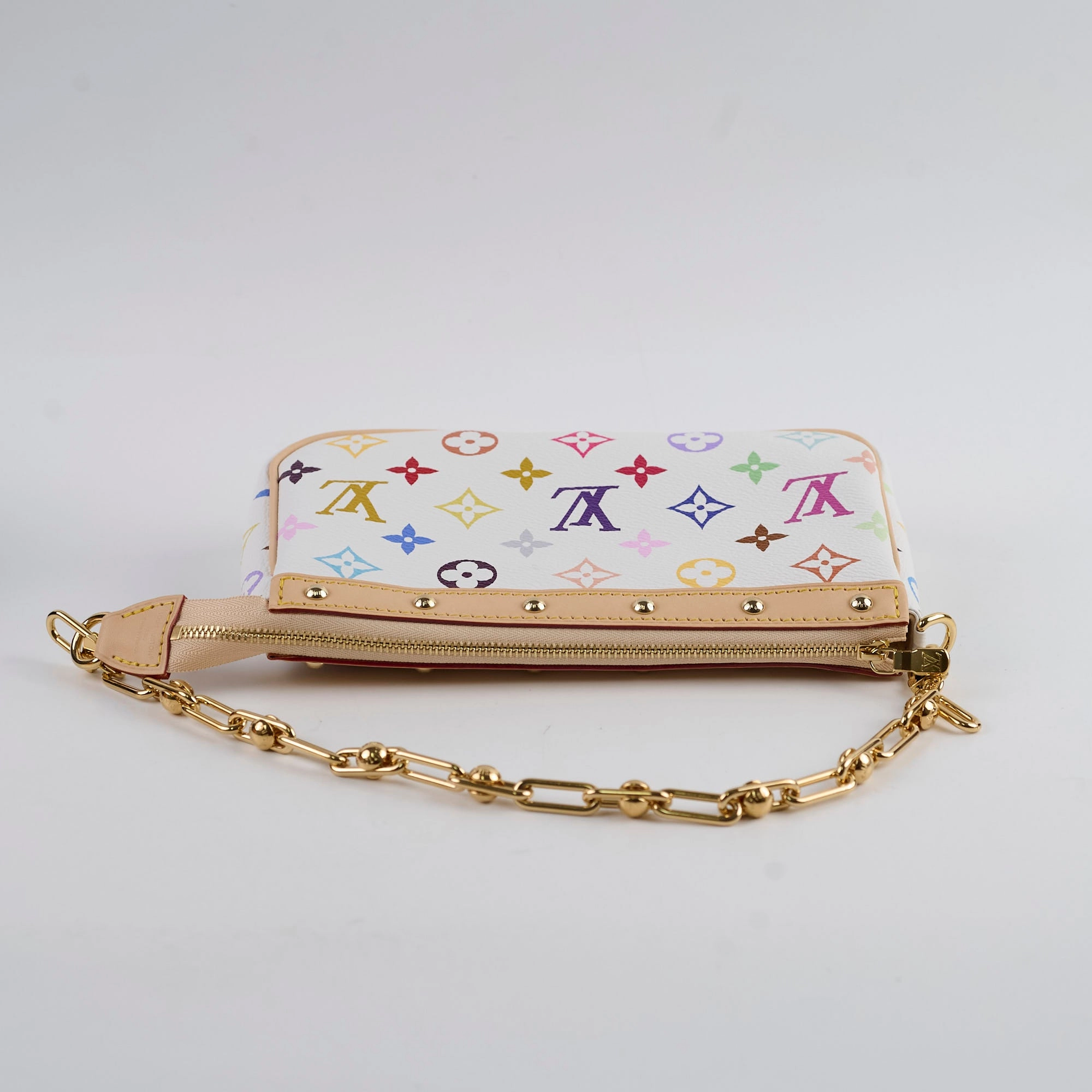 Louis Vuitton Takashi Murakami Pochette Accessories Multicolor white 2025 Apr