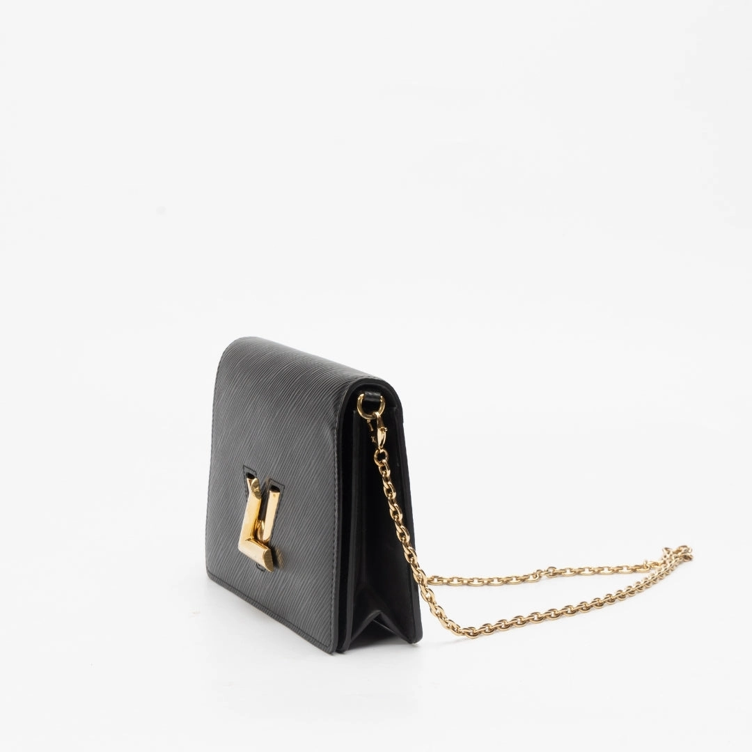 Louis Vuitton Twist Belt Wallet On Chain leather crossbody bag