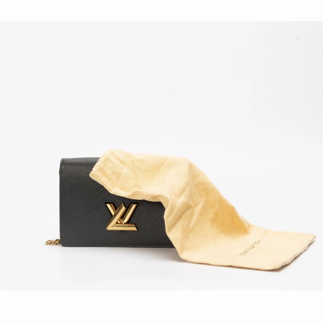 Louis Vuitton Twist Belt Wallet On Chain leather crossbody bag