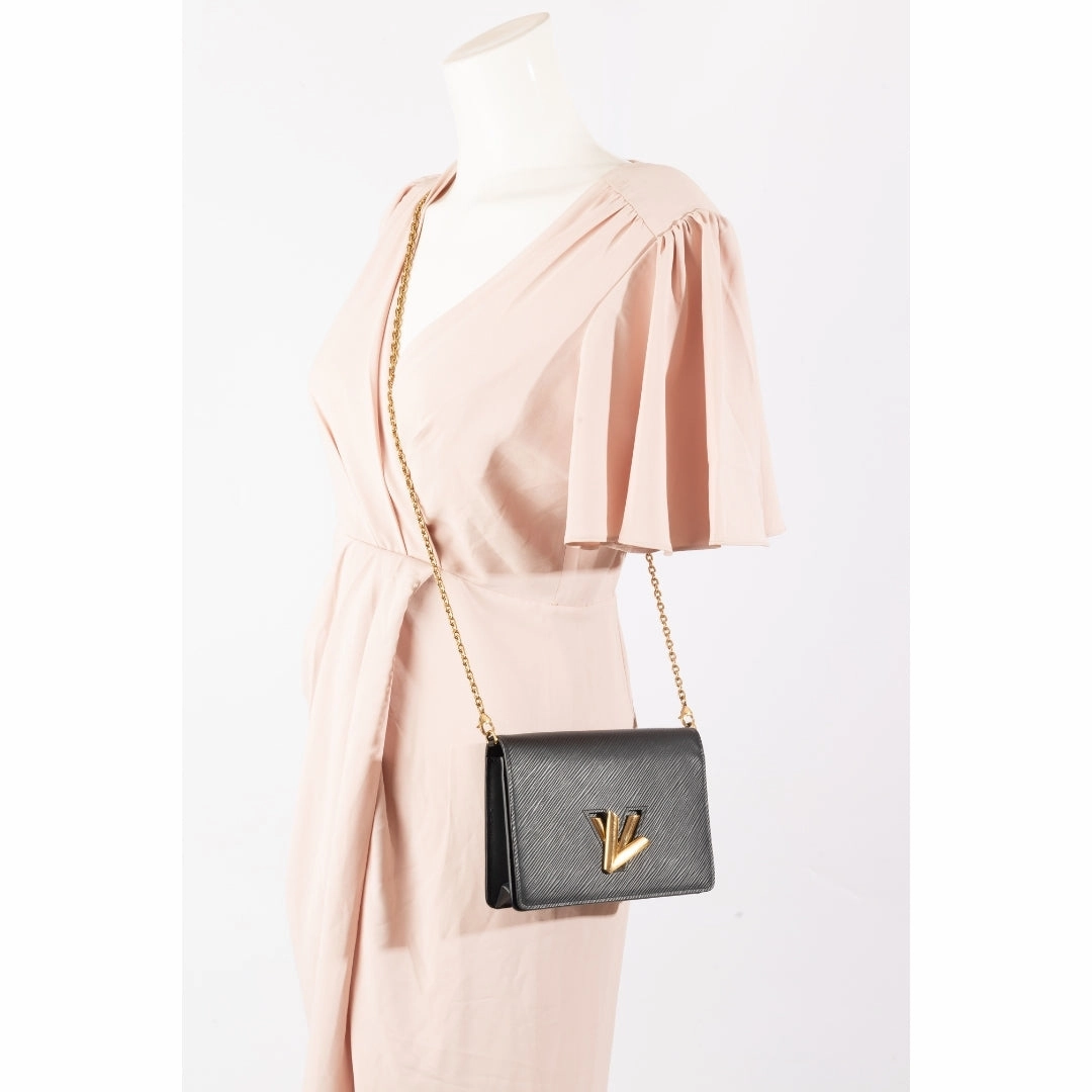 Louis Vuitton Twist Belt Wallet On Chain leather crossbody bag