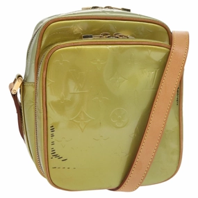 Louis Vuitton Wooster Green Patent Leather Shoulder Bag