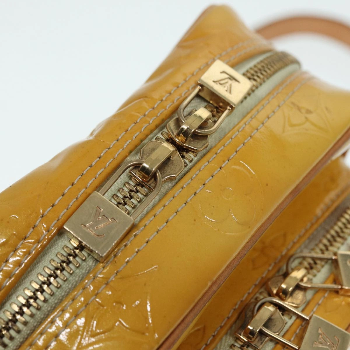 Louis Vuitton Wooster Yellow Patent Leather Shoulder Bag