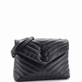Loulou Shoulder Bag Matelasse Chevron Leather Medium
