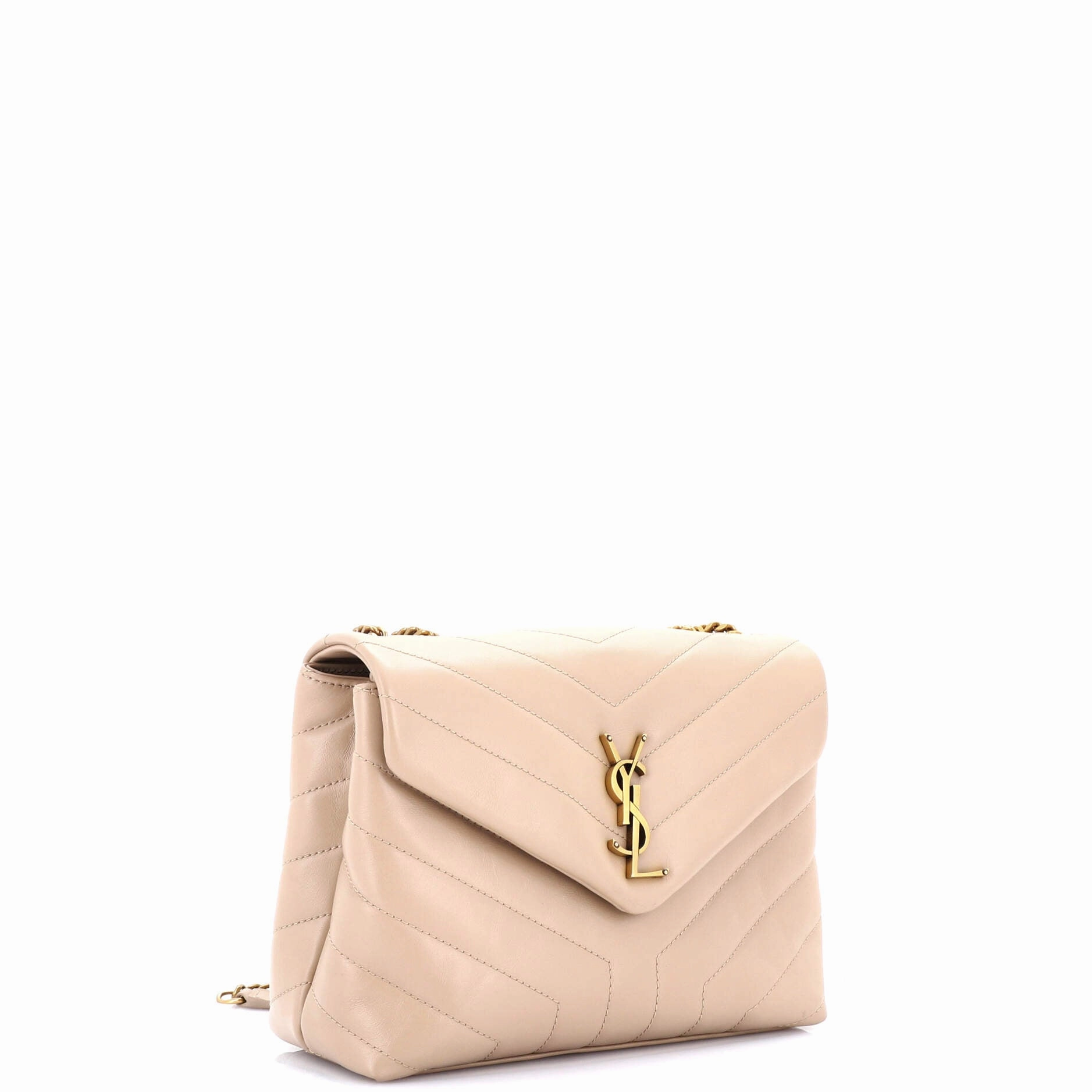 Loulou Shoulder Bag Matelasse Chevron Leather Small