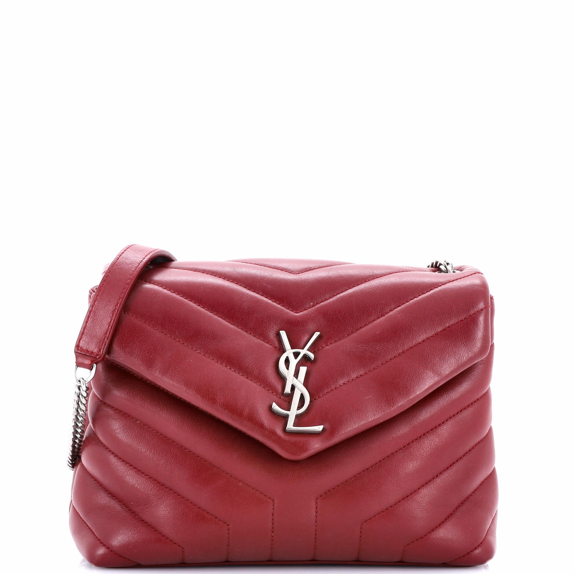 Loulou Shoulder Bag Matelasse Chevron Leather Small