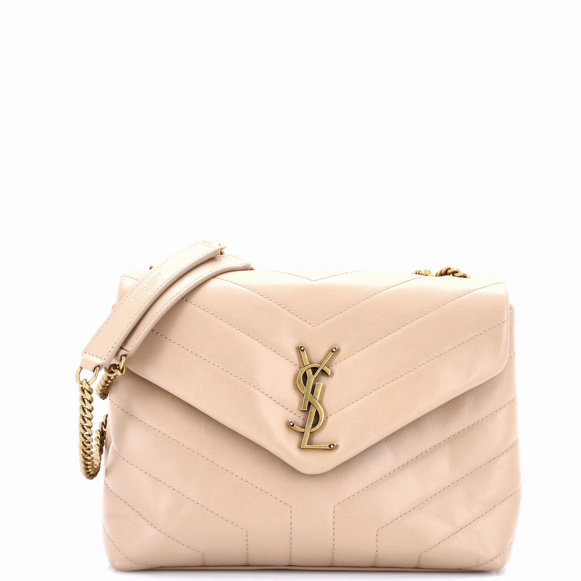 Loulou Shoulder Bag Matelasse Chevron Leather Small