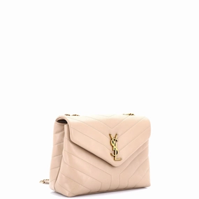 Loulou Shoulder Bag Matelasse Chevron Leather Small