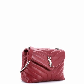 Loulou Shoulder Bag Matelasse Chevron Leather Small