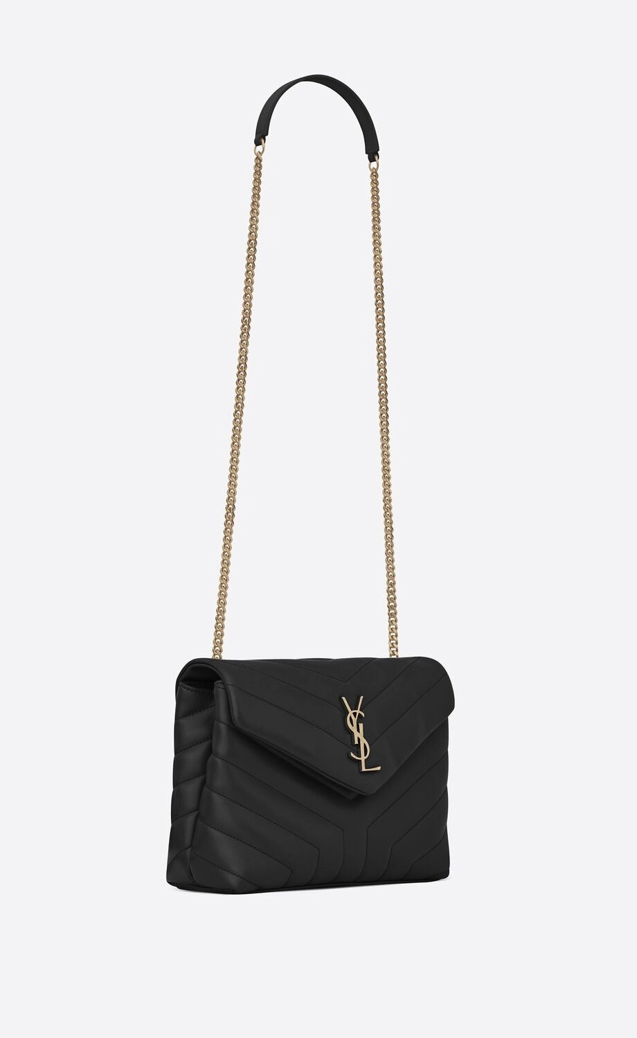 Loulou Small Chain Bag In Quilted "Y" Leather Leather Shoulder Bag for Women