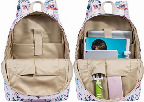 Lovely Bunny Backpack For Girls, Water-Resistant Children School Daypack Laptop Backpack By