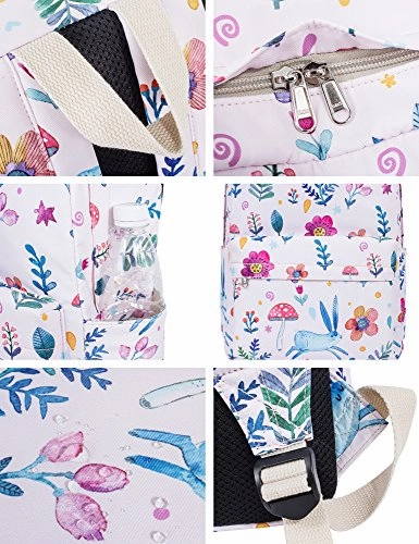 Lovely Bunny Backpack For Girls, Water-Resistant Children School Daypack Laptop Backpack By