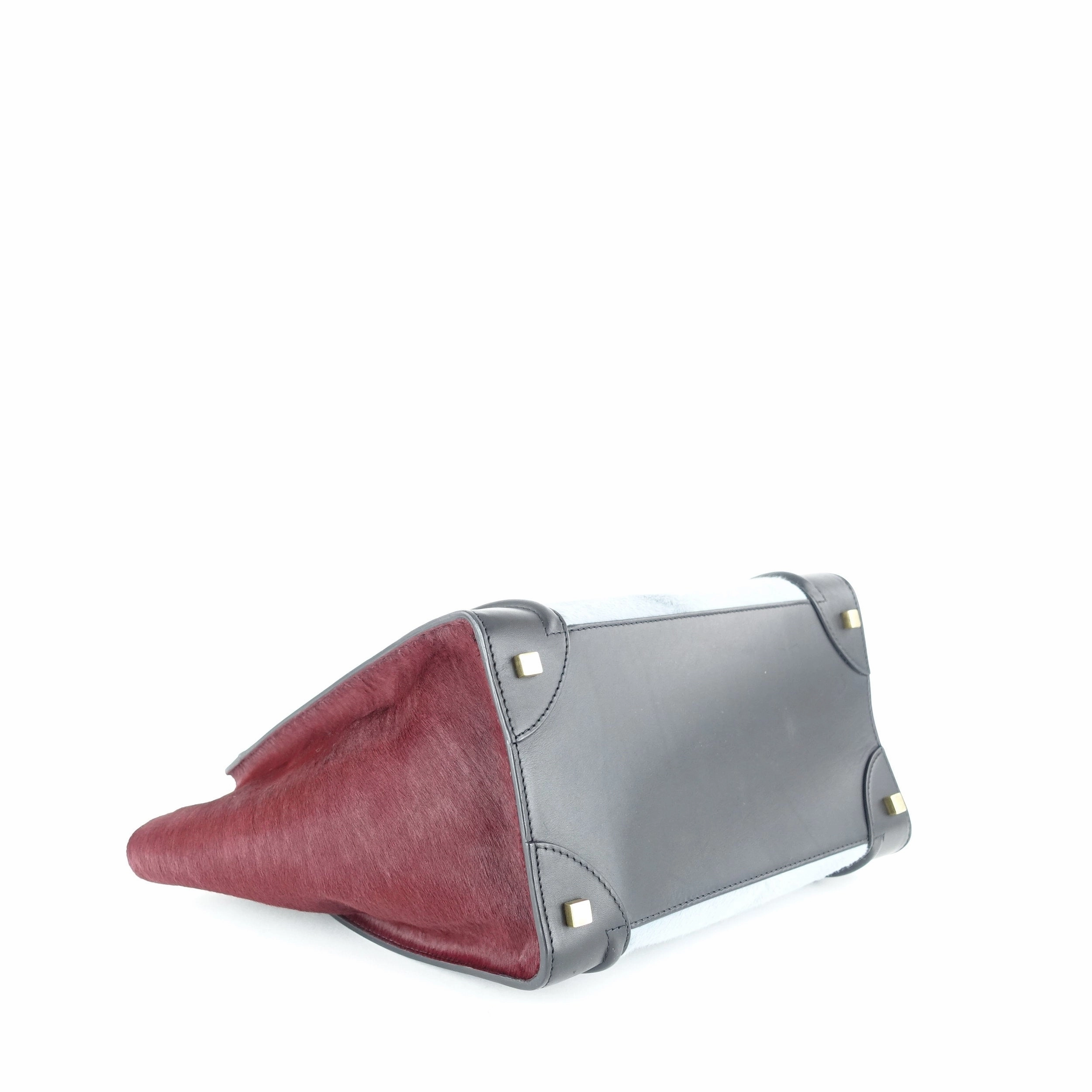 Luggage Leather and Pony Hair Mini Bag