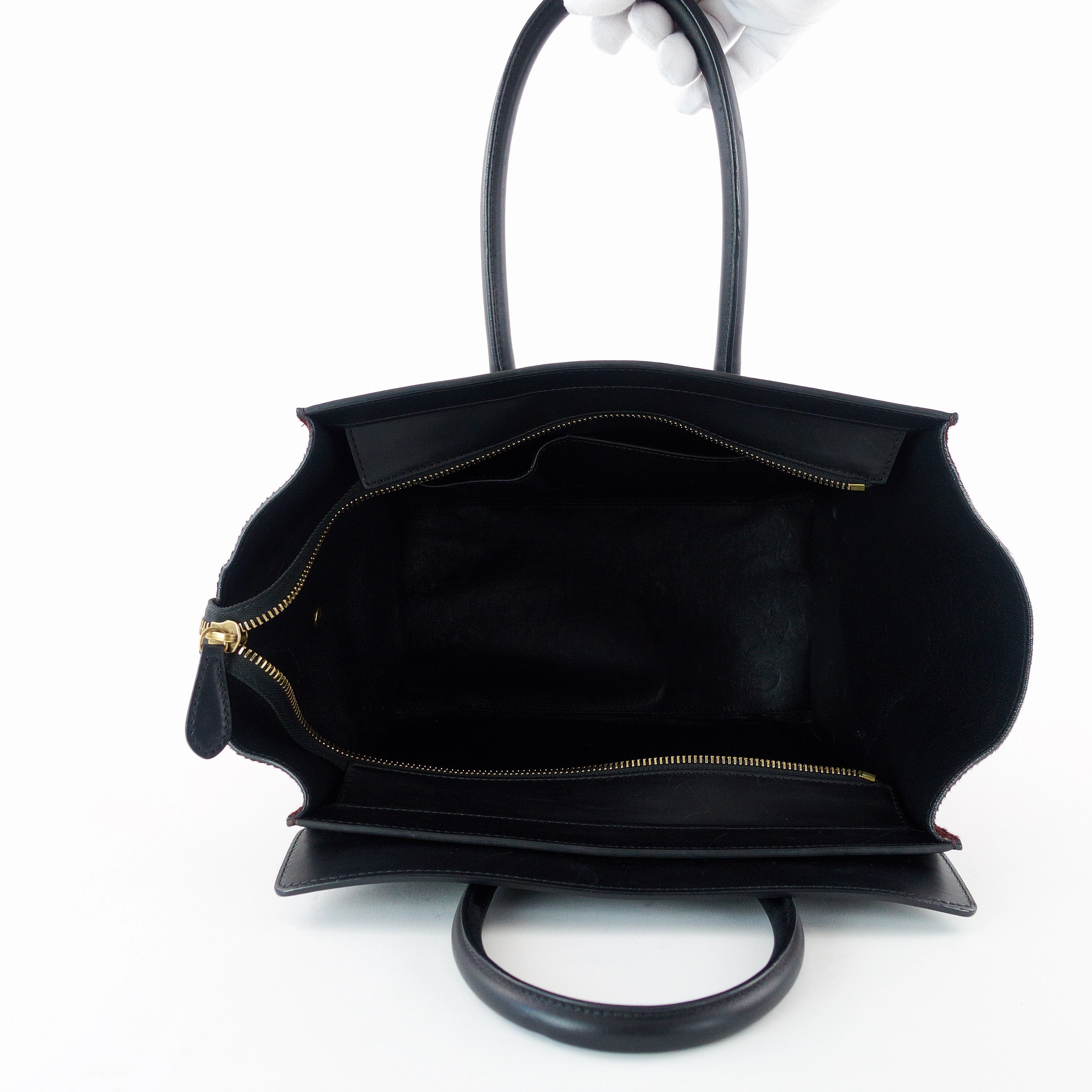 Luggage Leather and Pony Hair Mini Bag