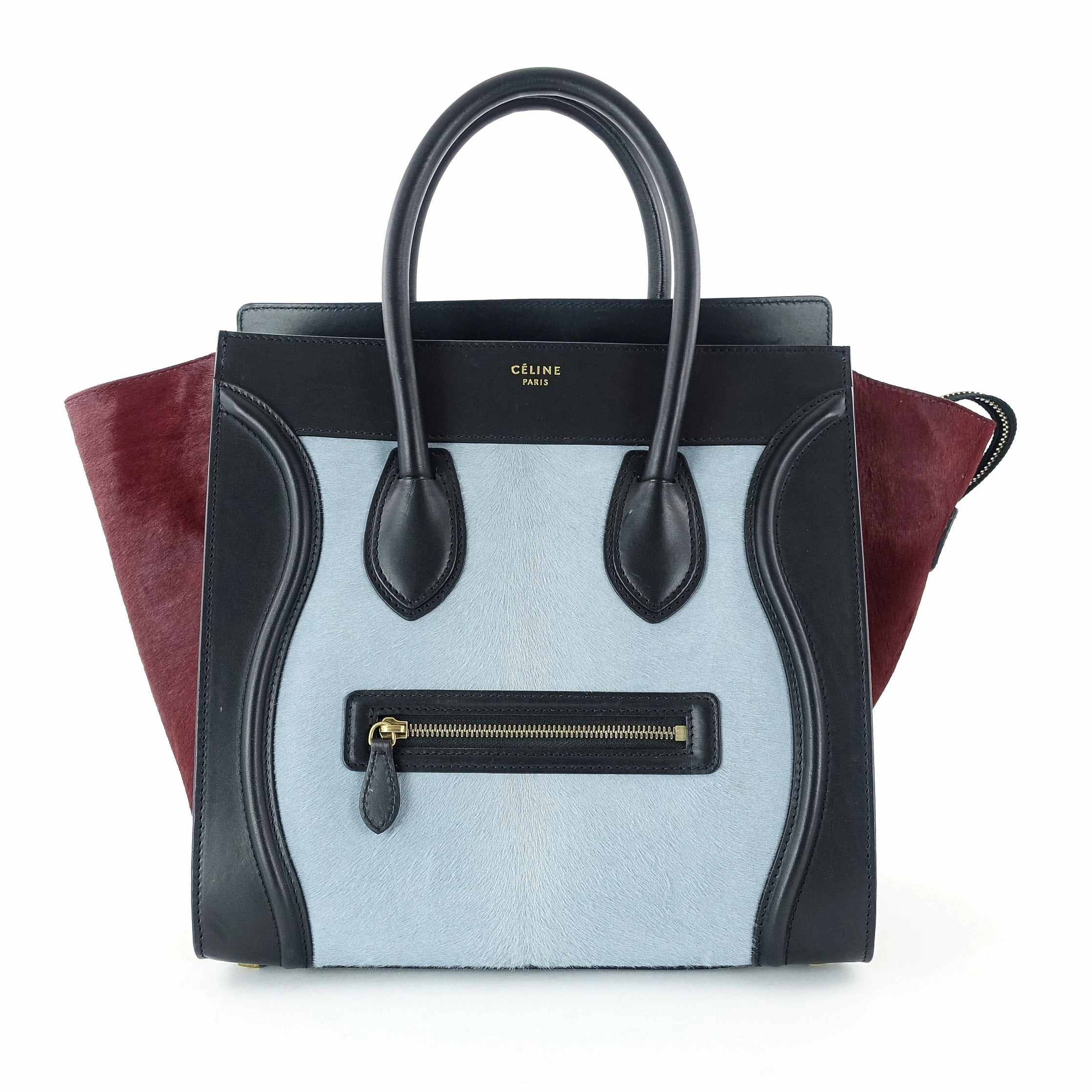 Luggage Leather and Pony Hair Mini Bag