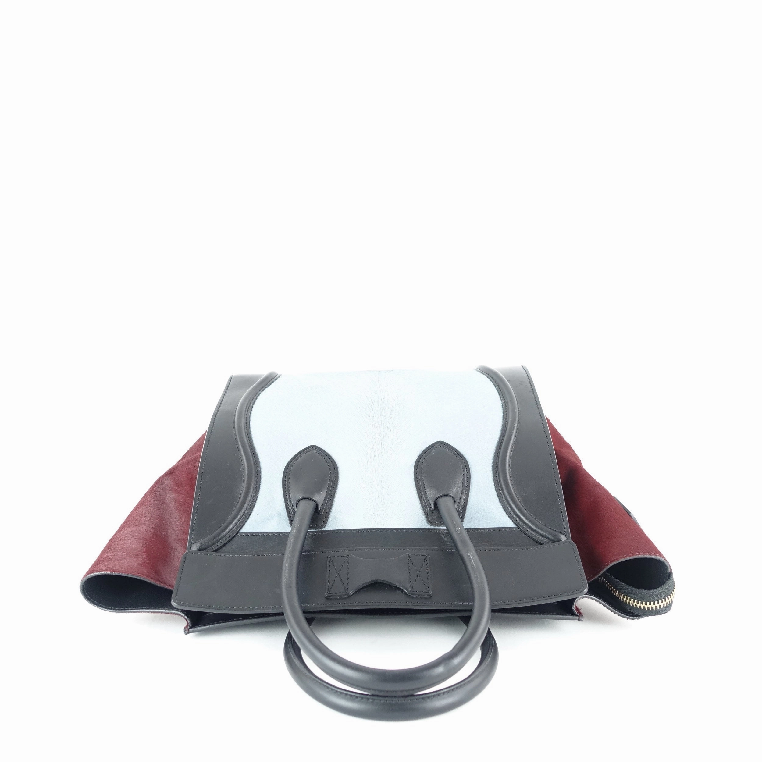 Luggage Leather and Pony Hair Mini Bag