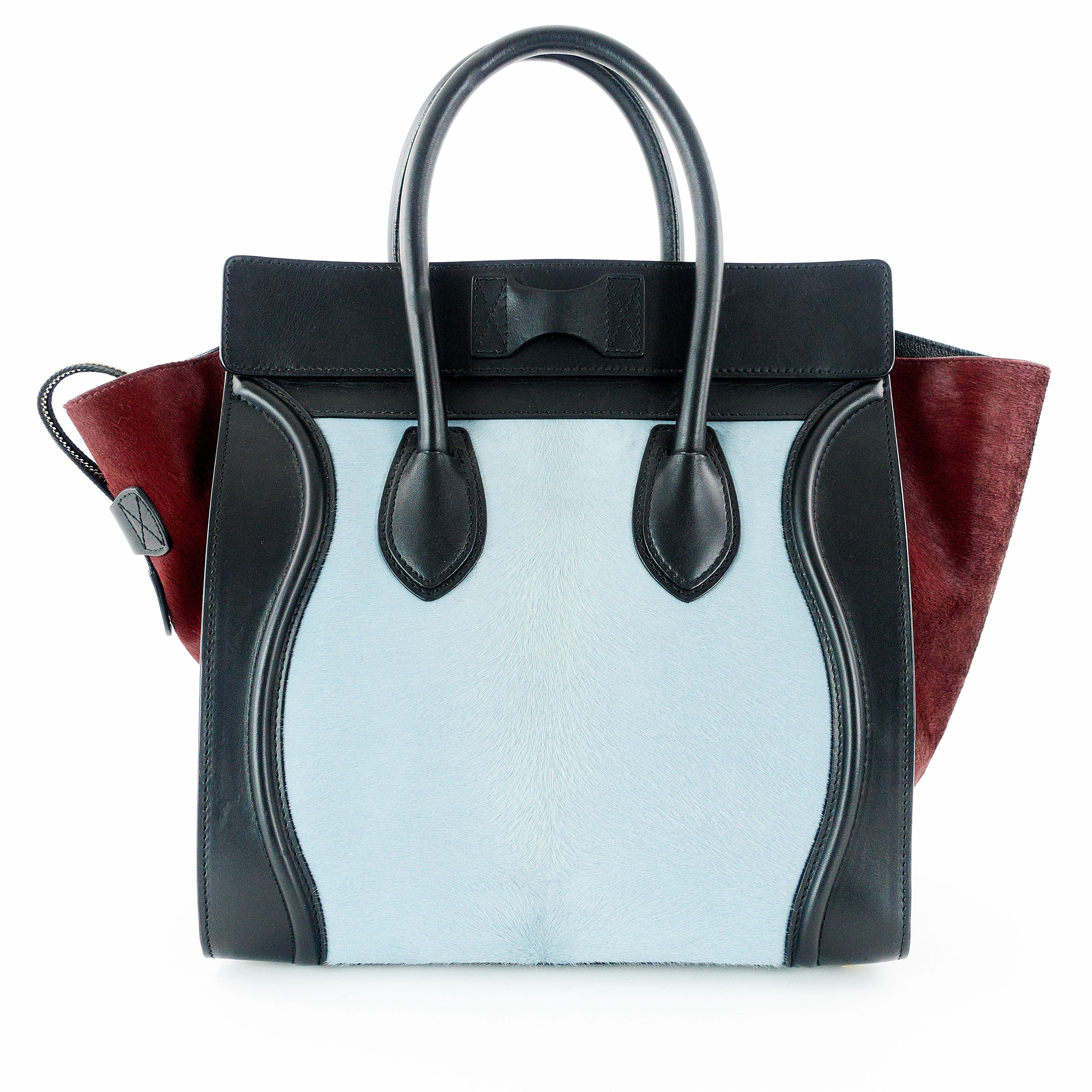 Luggage Leather and Pony Hair Mini Bag