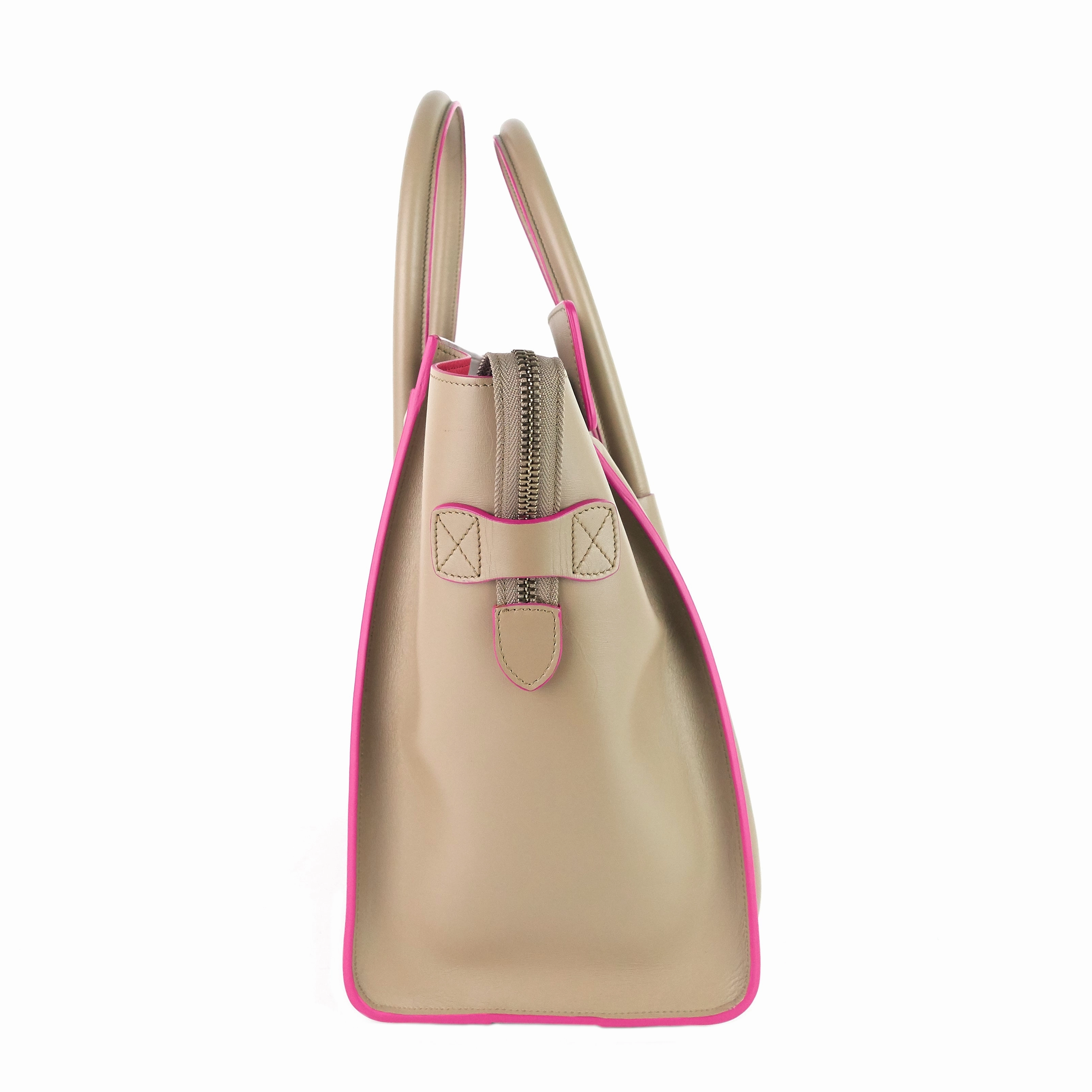 Luggage Mini Calfskin Leather Handbag