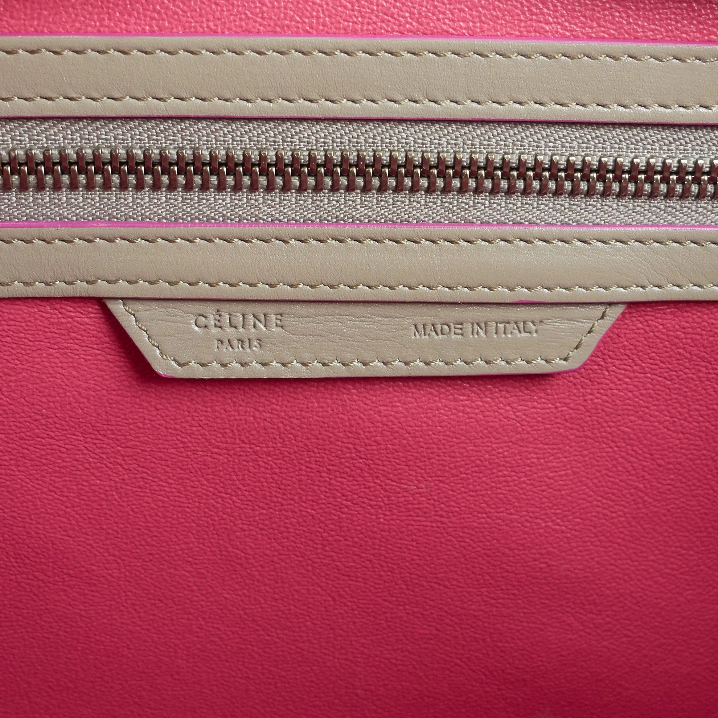 Luggage Mini Calfskin Leather Handbag