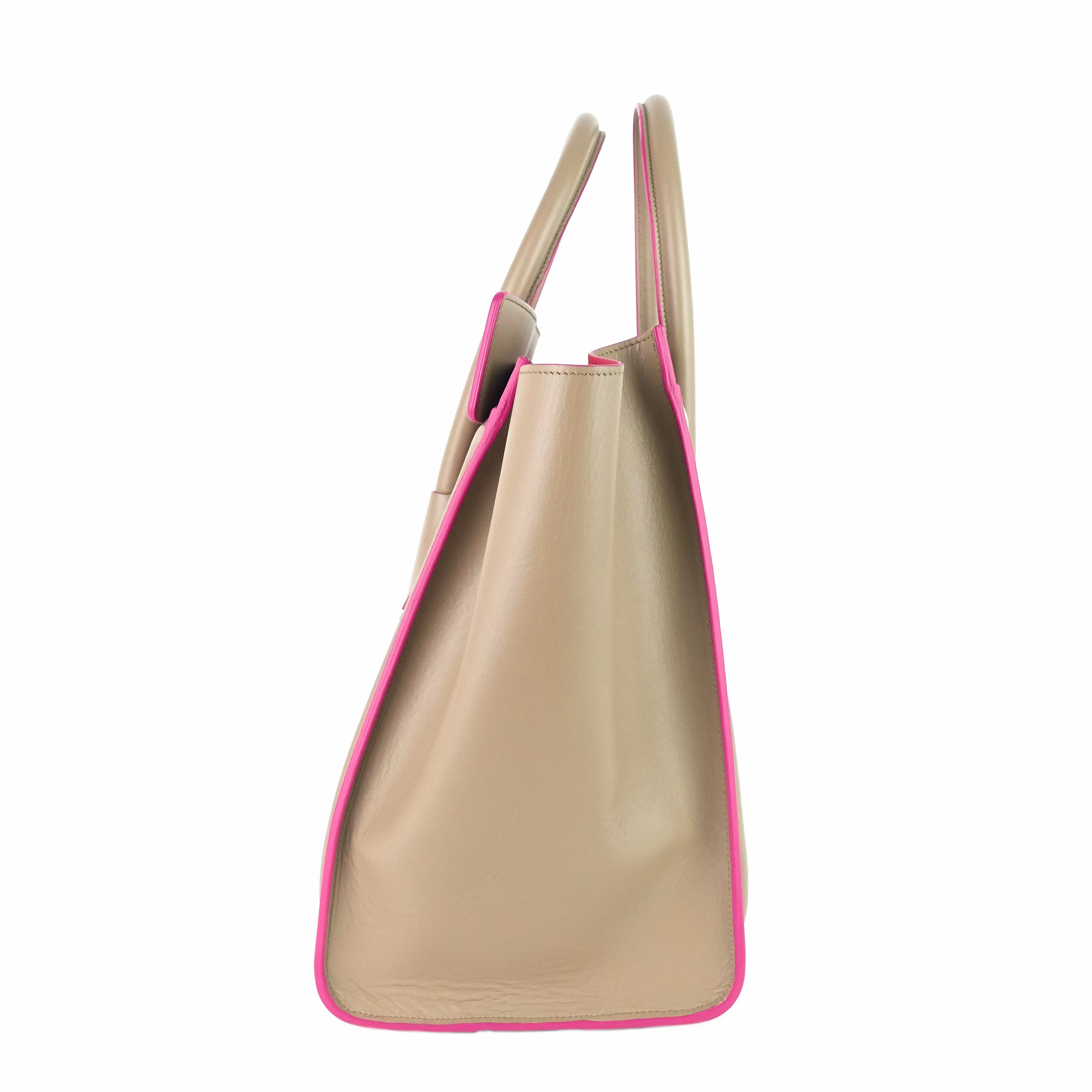 Luggage Mini Calfskin Leather Handbag