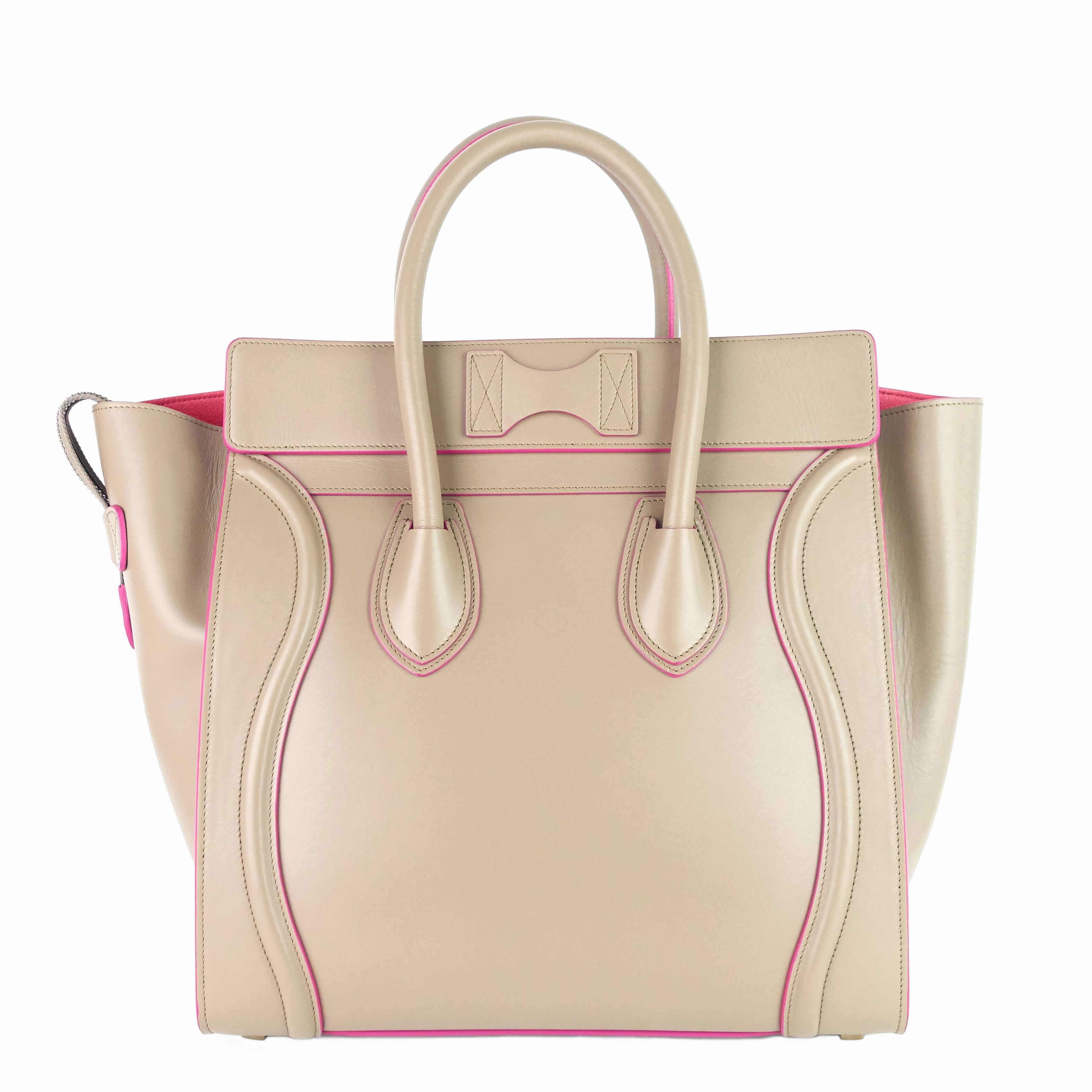 Luggage Mini Calfskin Leather Handbag