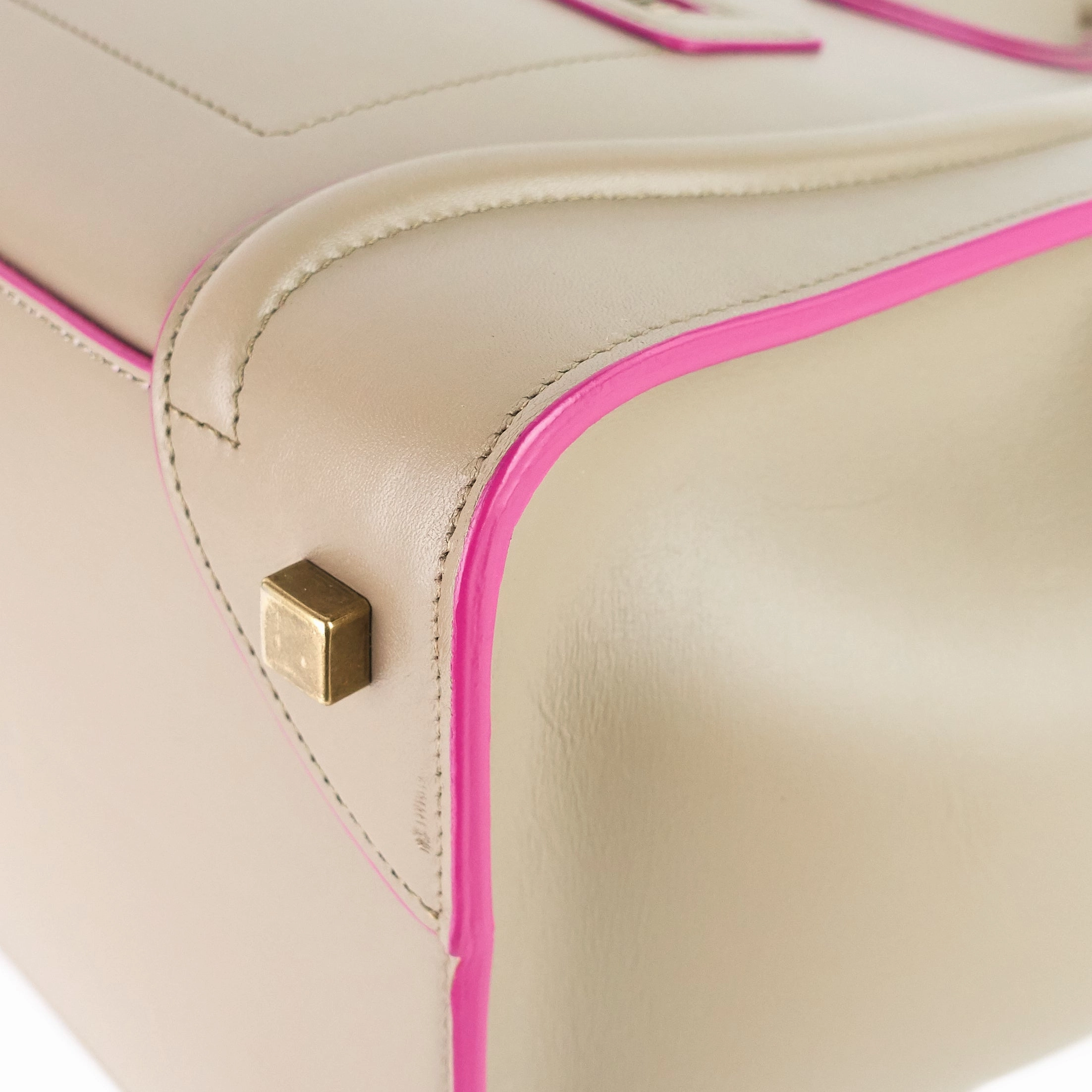 Luggage Mini Calfskin Leather Handbag