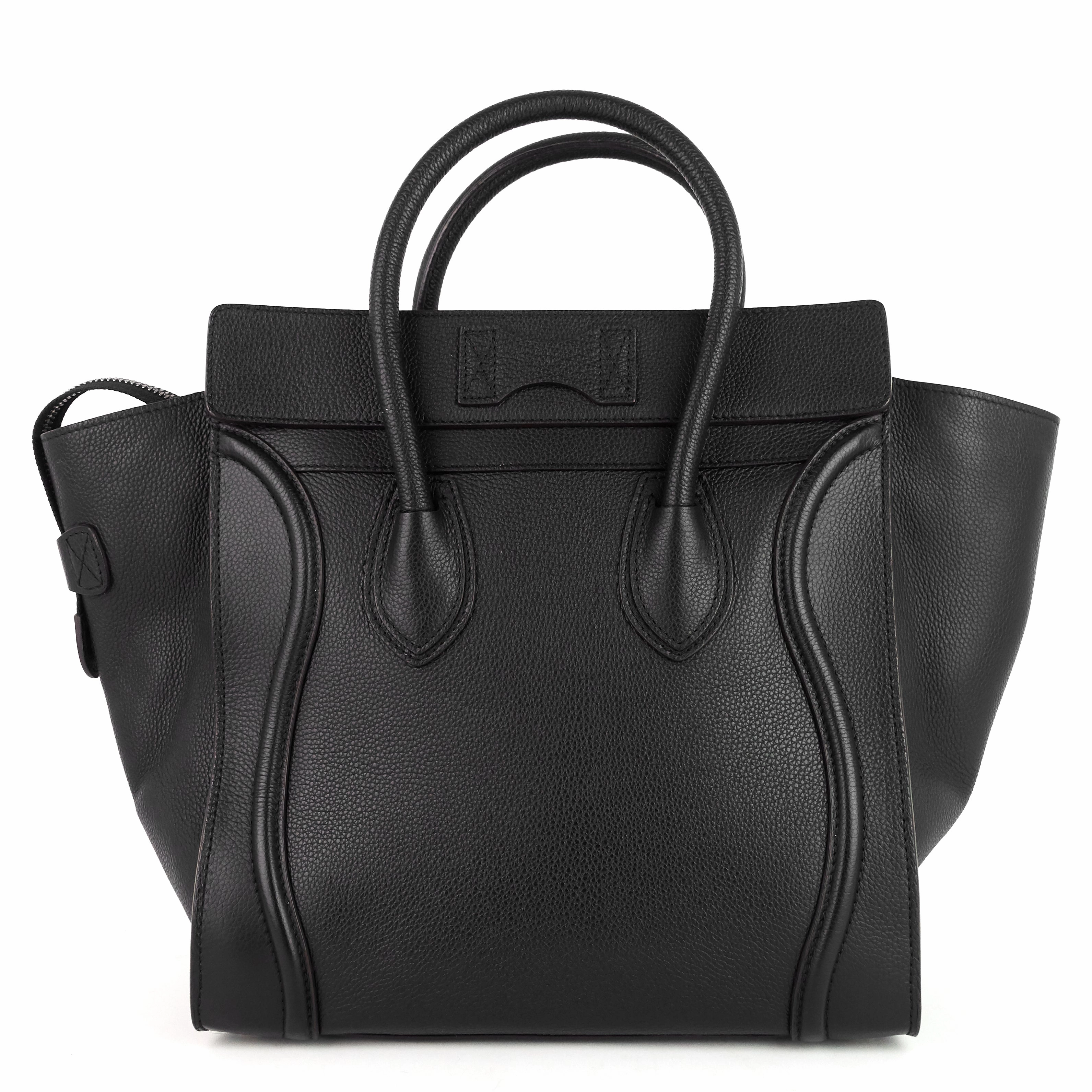 Luggage Mini Drummed Calfskin Bag