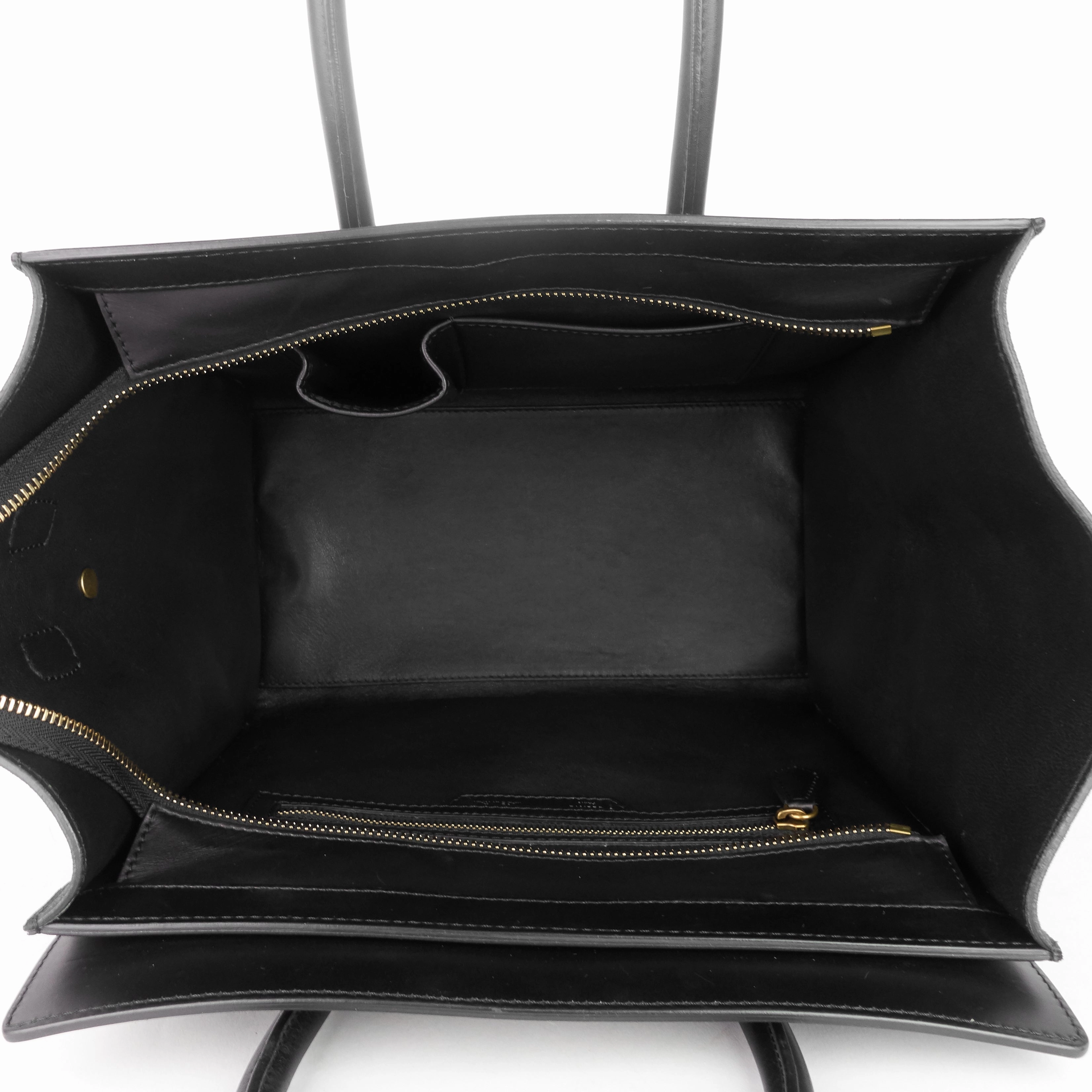 Luggage Mini Tricolour Leather and Suede Bag