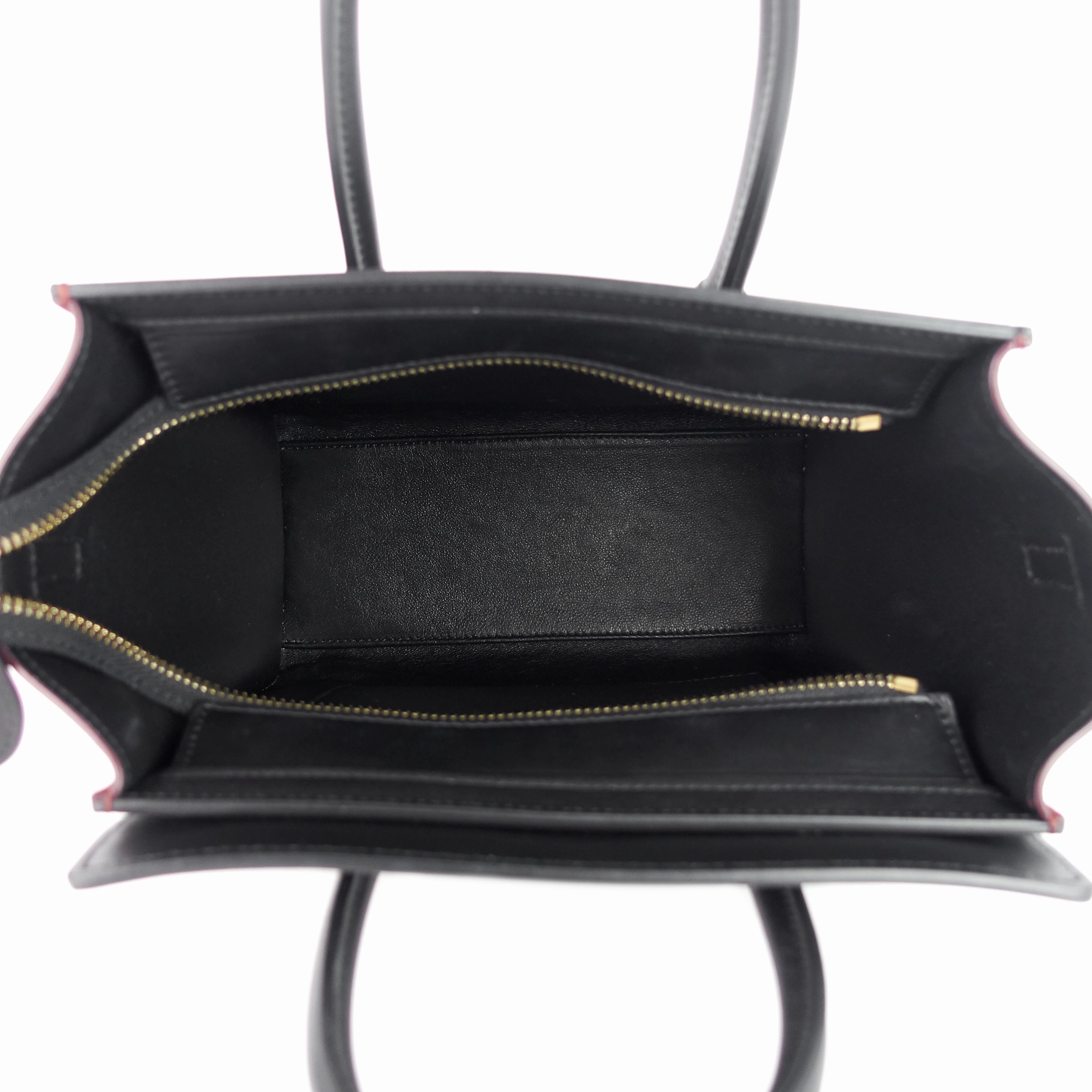 Luggage Nano Leather and Suede Bag