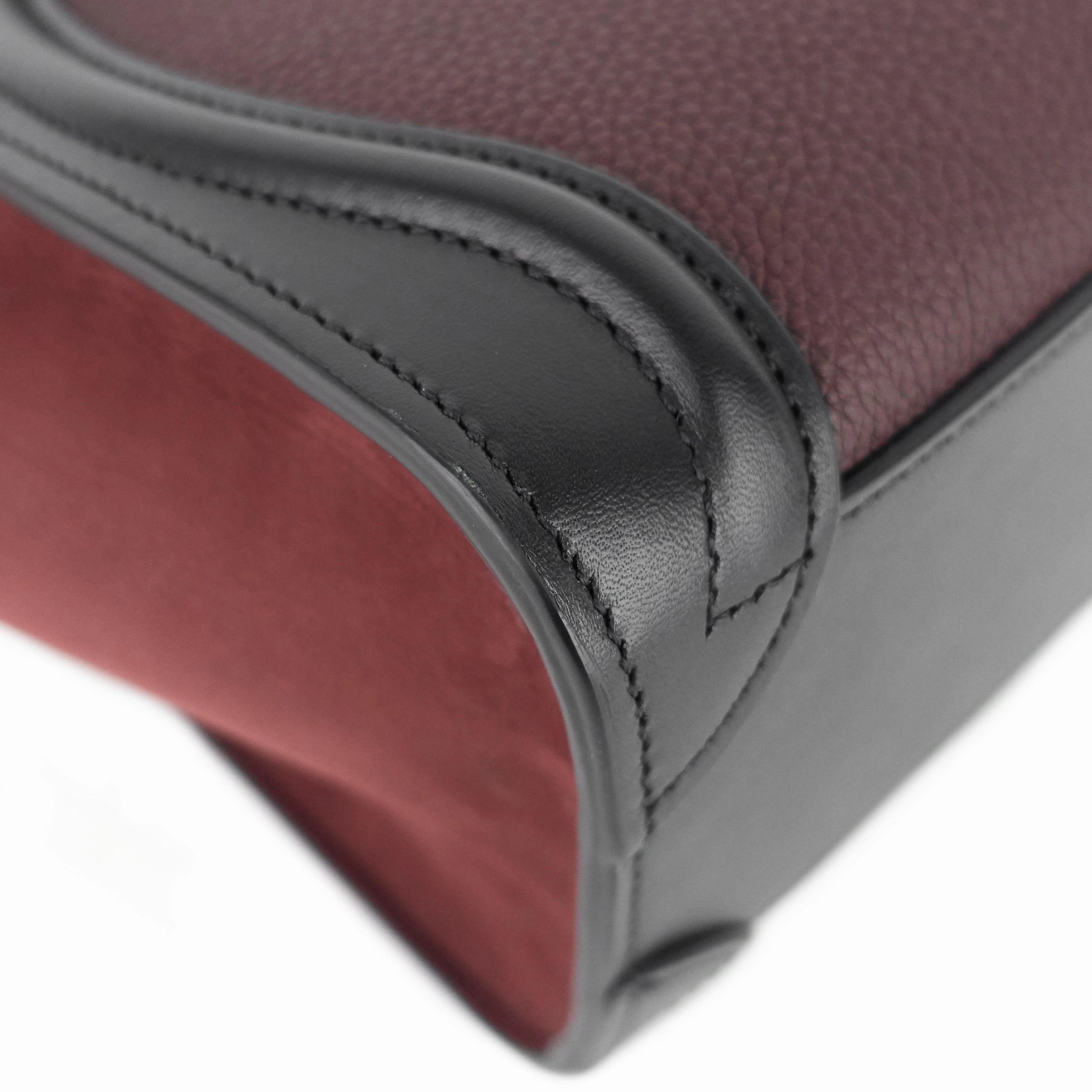 Luggage Nano Leather and Suede Bag