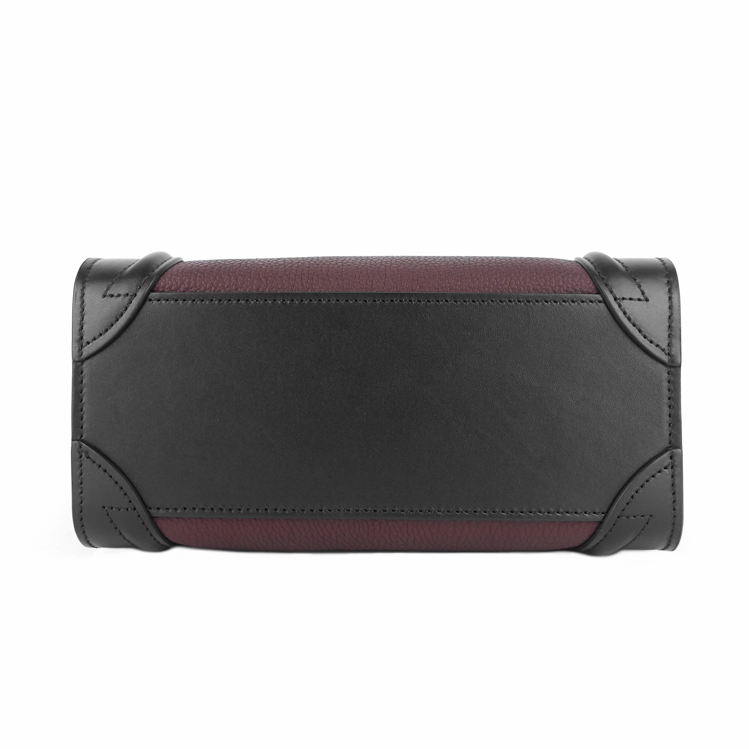 Luggage Nano Leather and Suede Bag