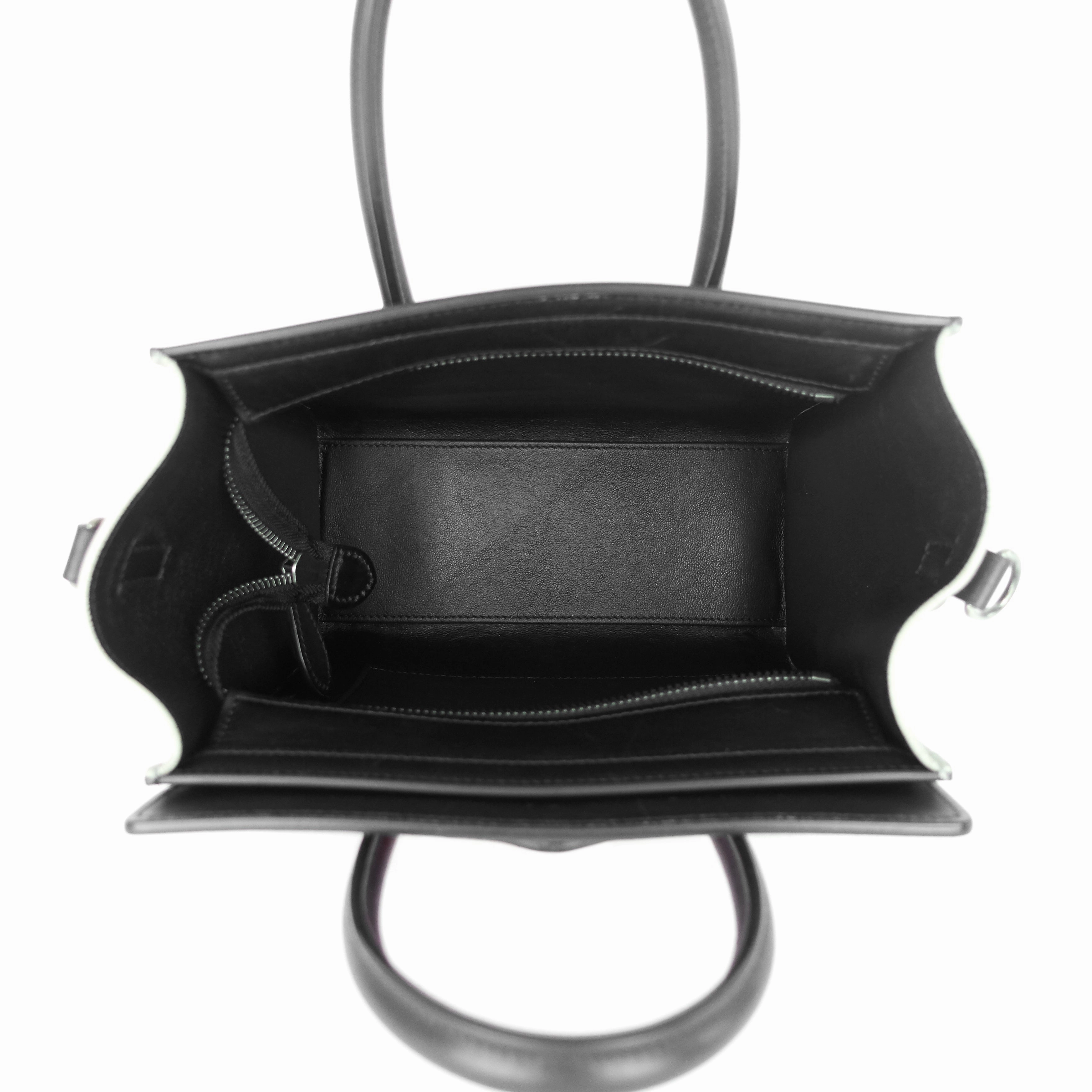 Luggage Nano Leather and Suede Bag