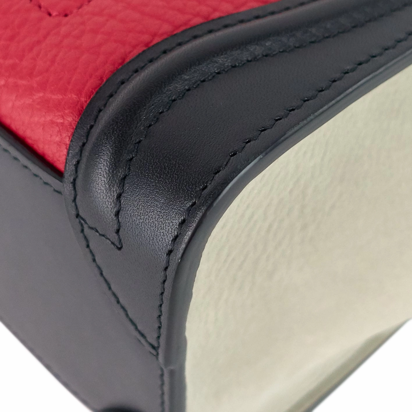Luggage Nano Leather and Suede Bag