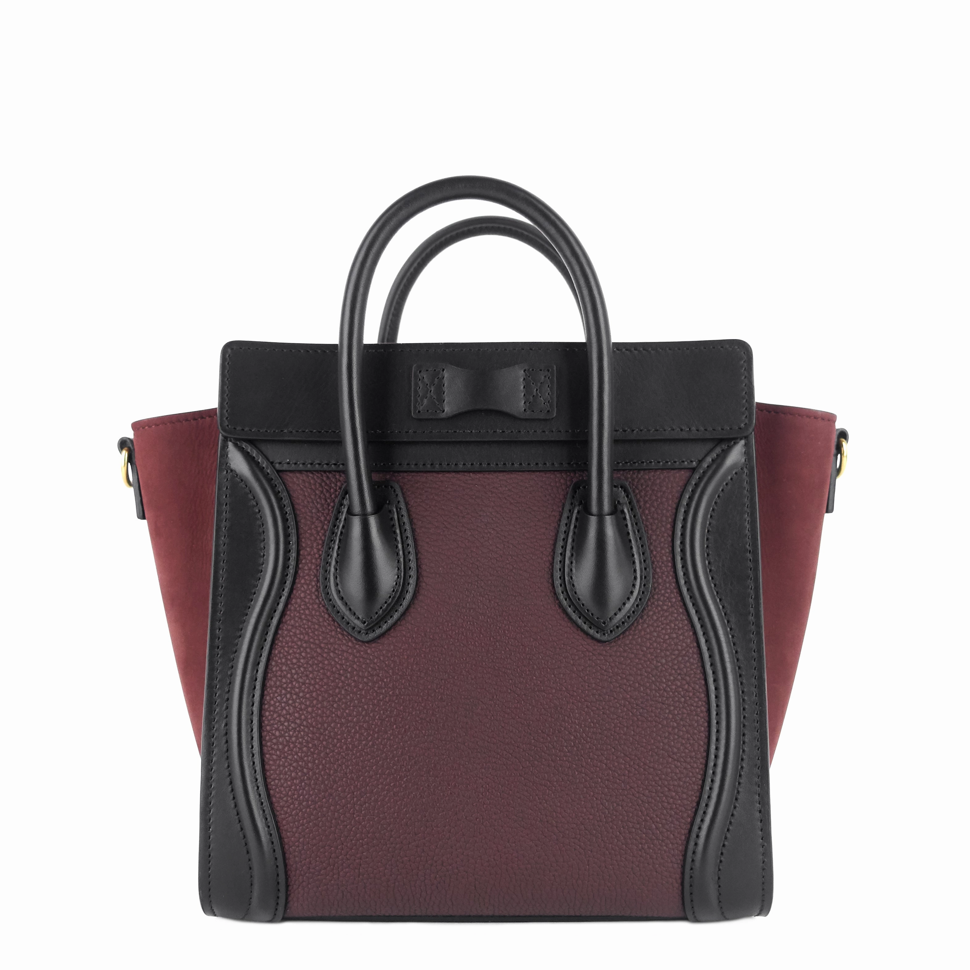 Luggage Nano Leather and Suede Bag