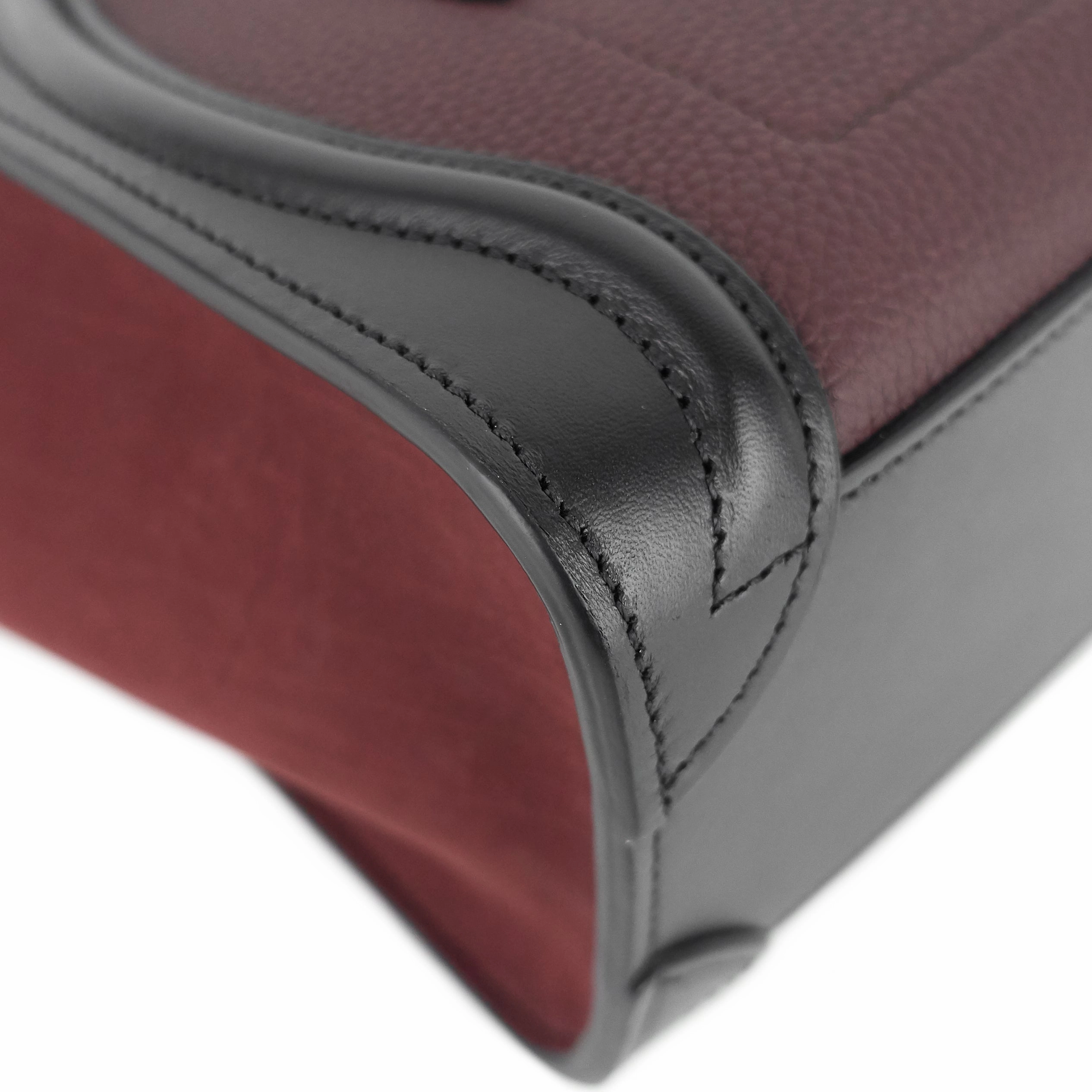 Luggage Nano Leather and Suede Bag