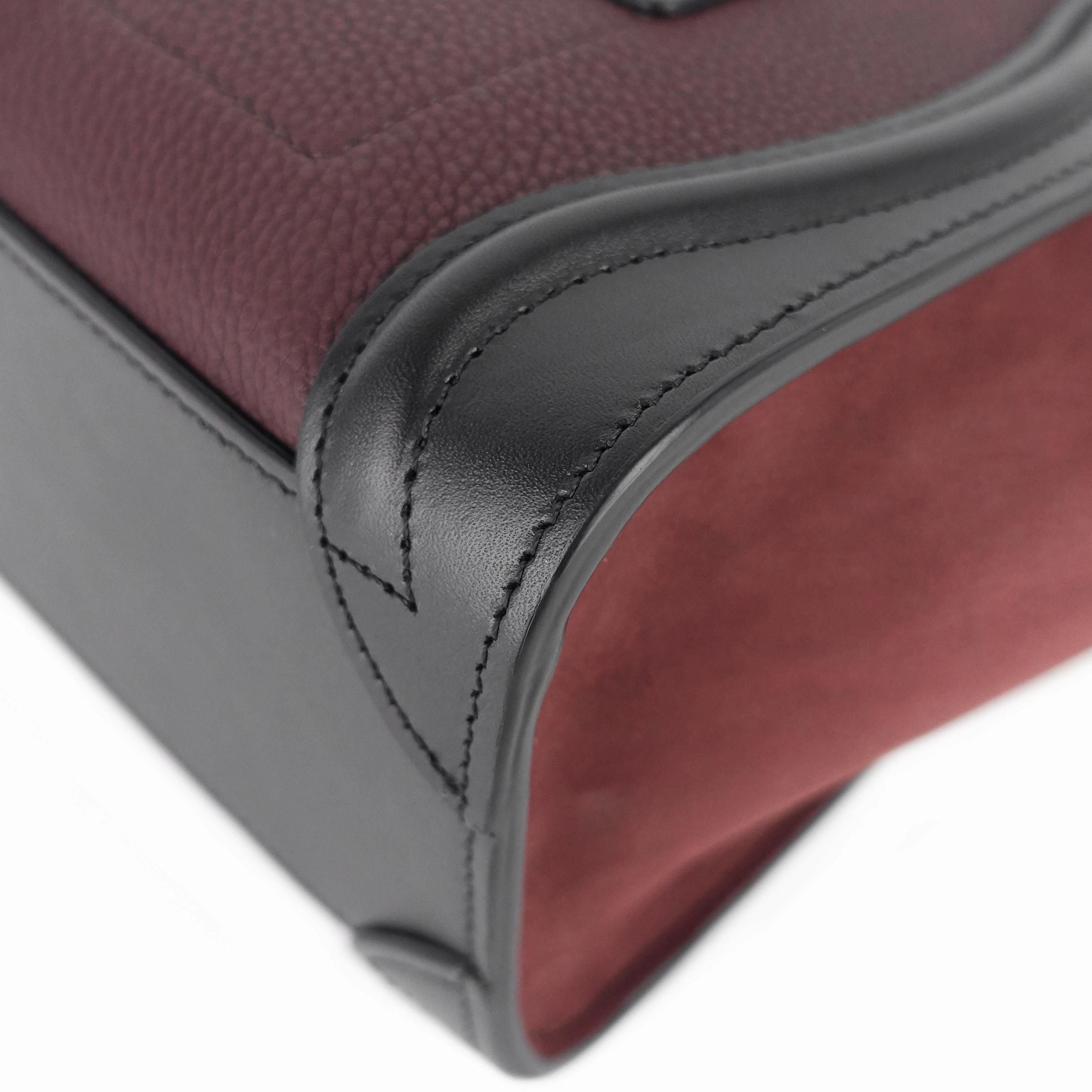 Luggage Nano Leather and Suede Bag