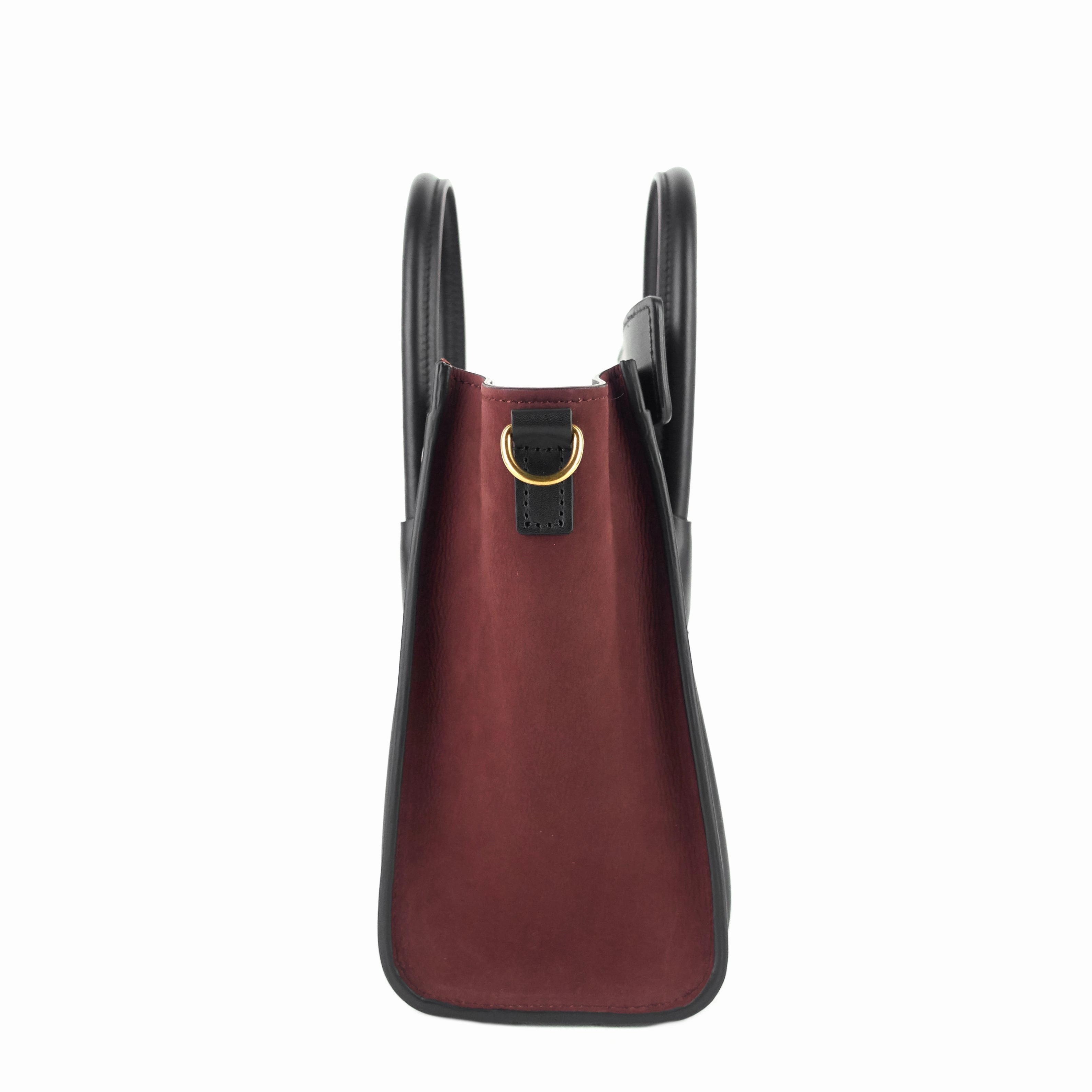 Luggage Nano Leather and Suede Bag
