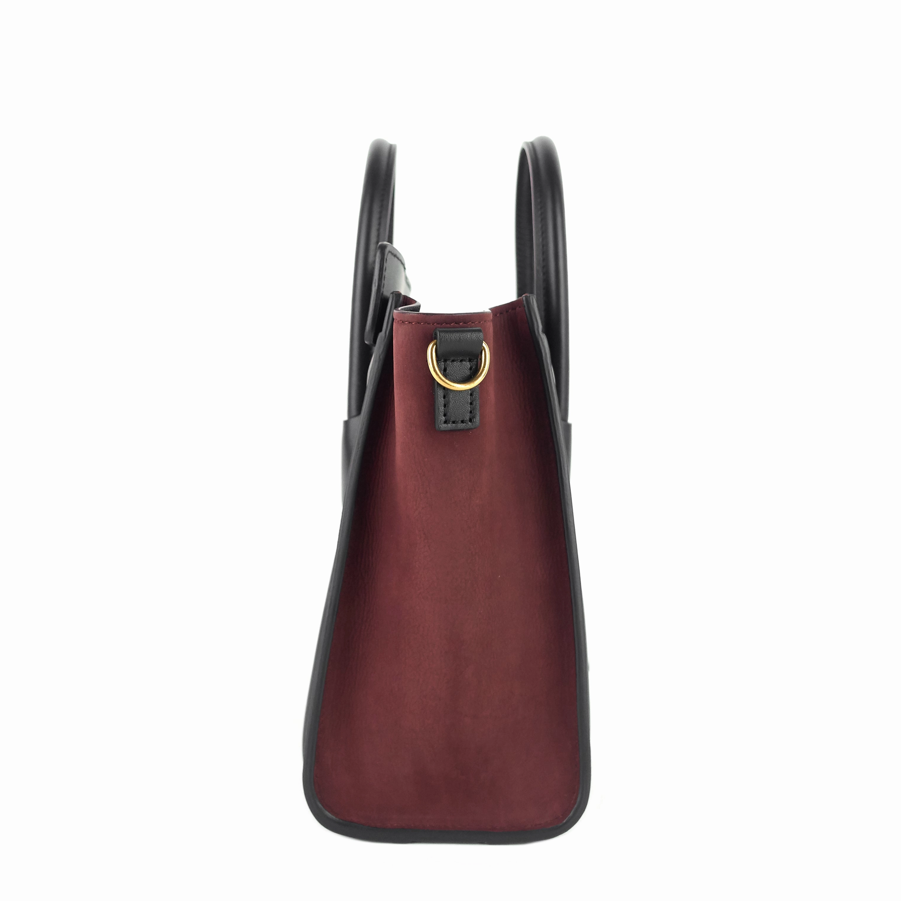 Luggage Nano Leather and Suede Bag
