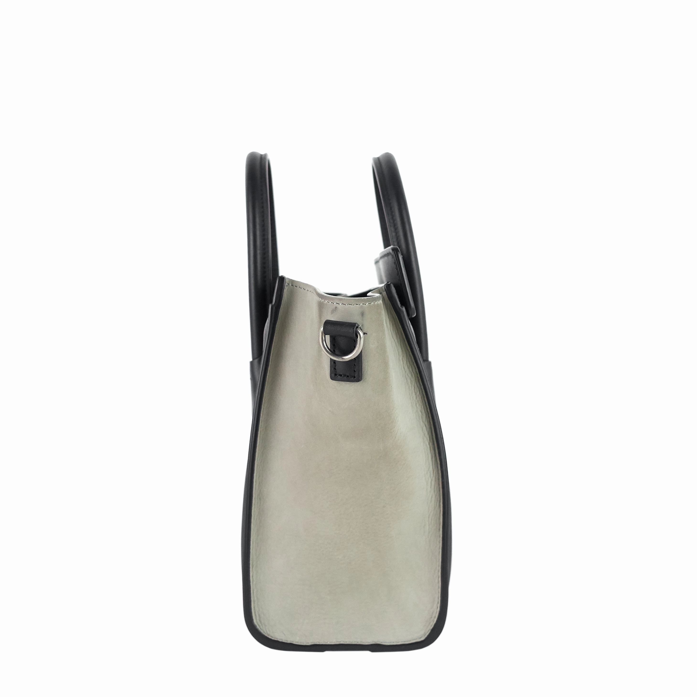 Luggage Nano Leather and Suede Bag