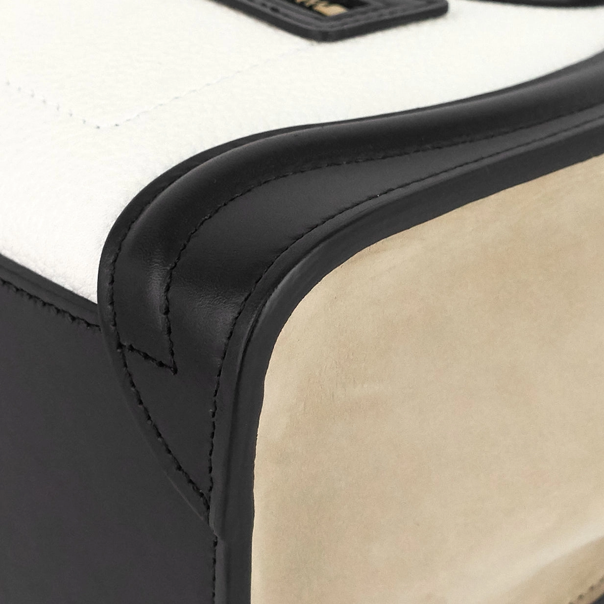 Luggage Nano Tricolor Calfskin and Suede Bag